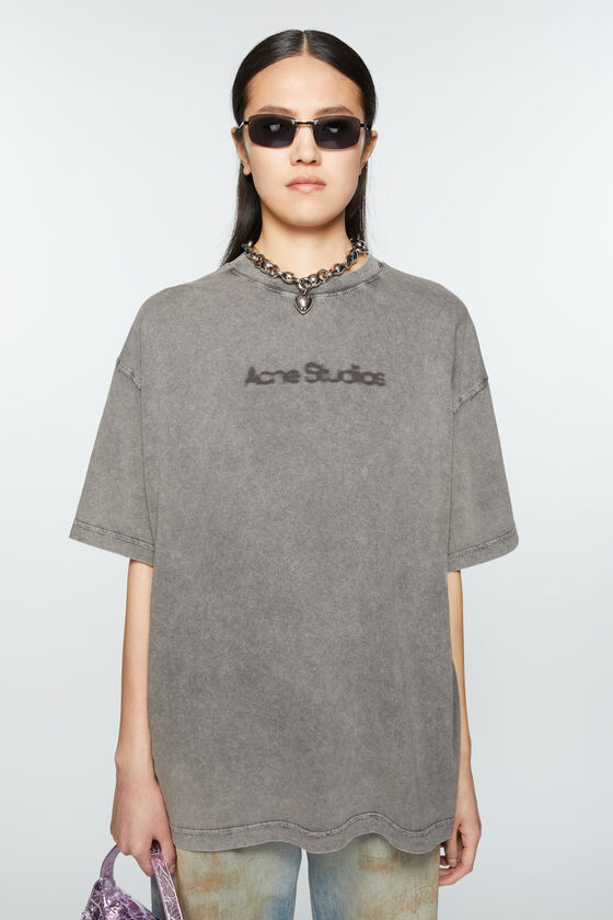 Acne Studios Verschwommenes Logo-T-Shirt - Entspannte Unisex-Passform