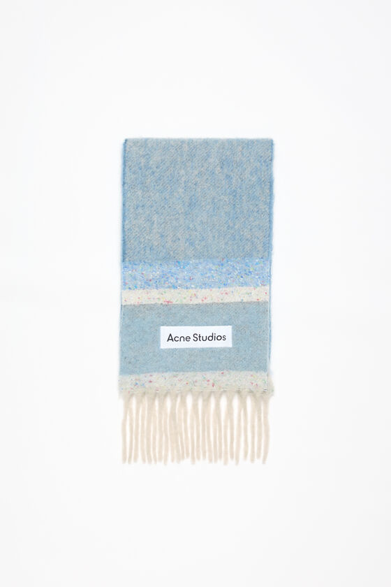 Acne Studios Fringed scarf logo