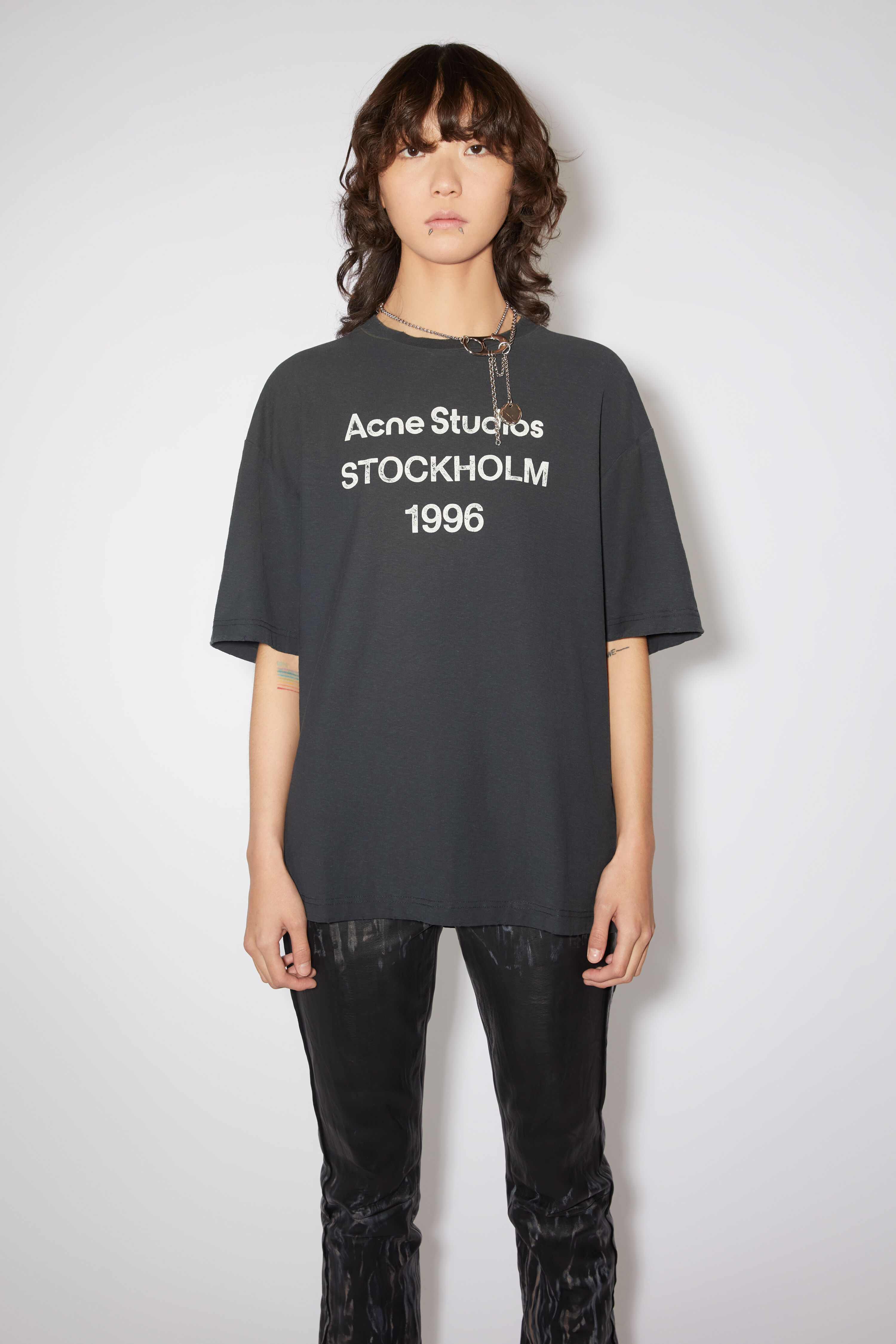 Acne Studios - Logo t-shirt - Faded black