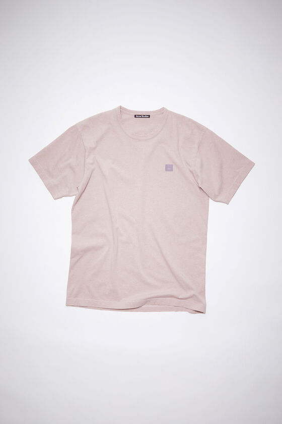 Acne Studios - Crew neck t-shirt - Violet pink melange