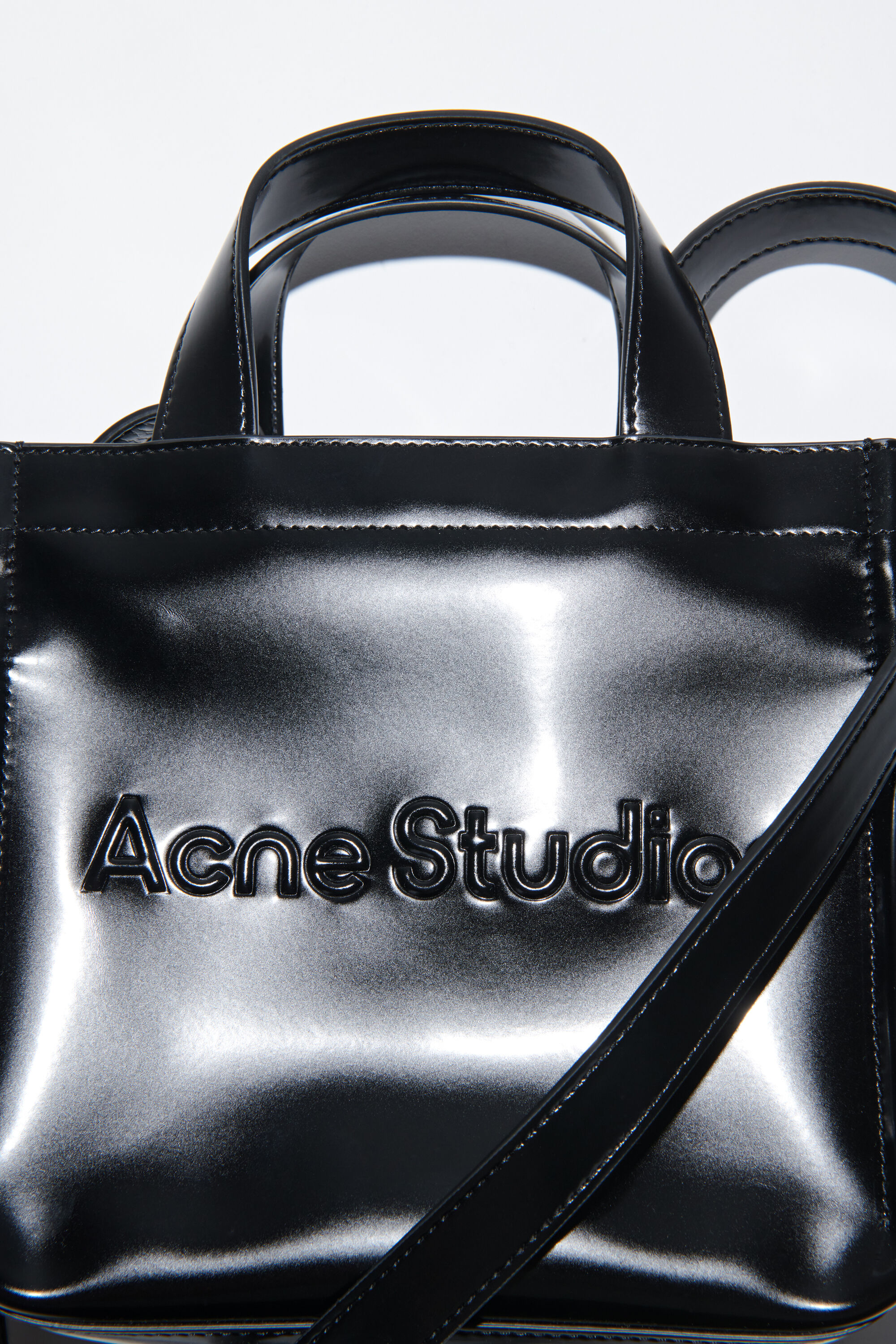 Acne Studios - ロゴミニショルダー トートバッグ - ブラック