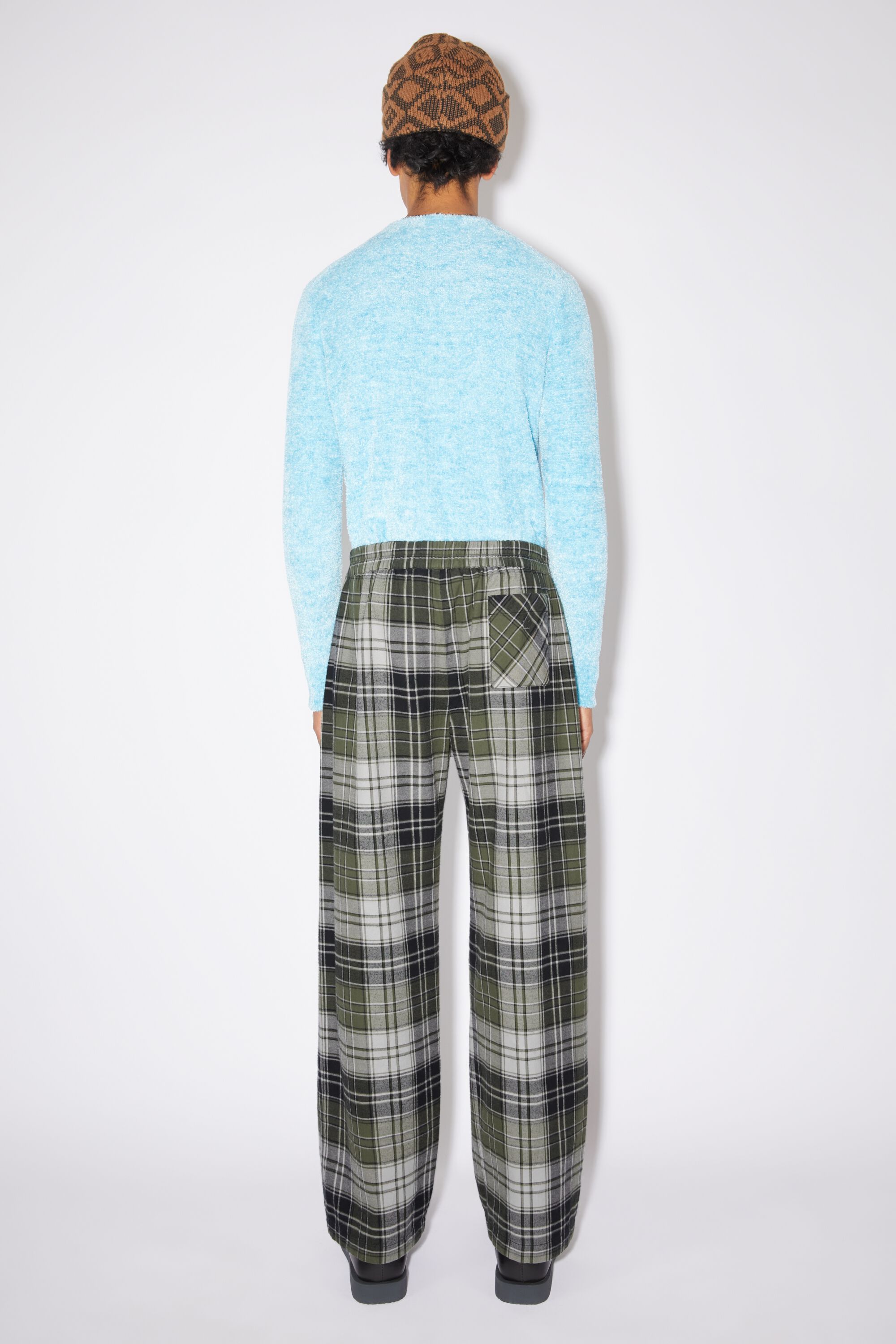 Green Checked Smart Fit Lounge Pants freeshipping - Crimsoune Club