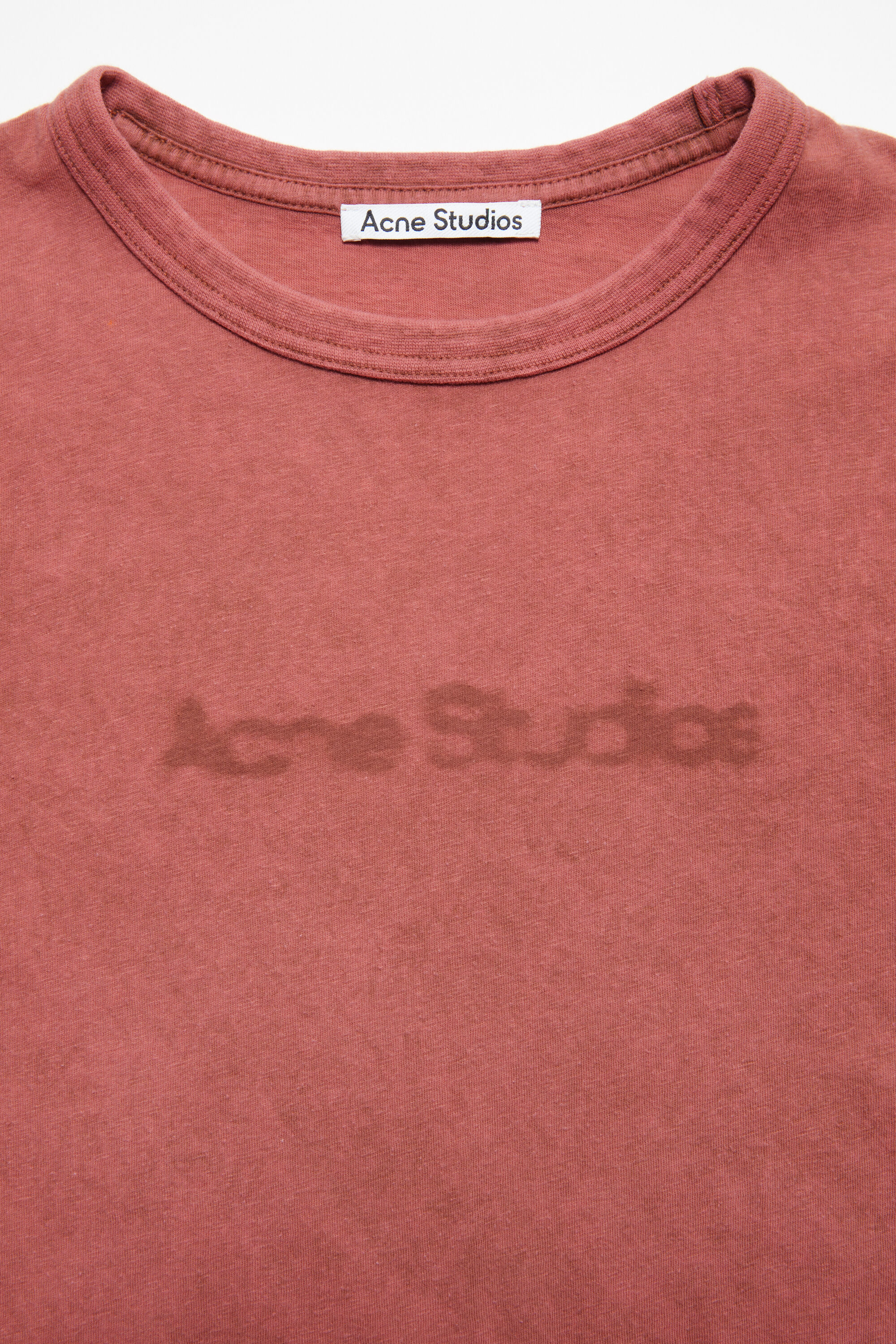 Acne Studios - ぼかしロゴのTシャツ - フィット感のあるデザイン 