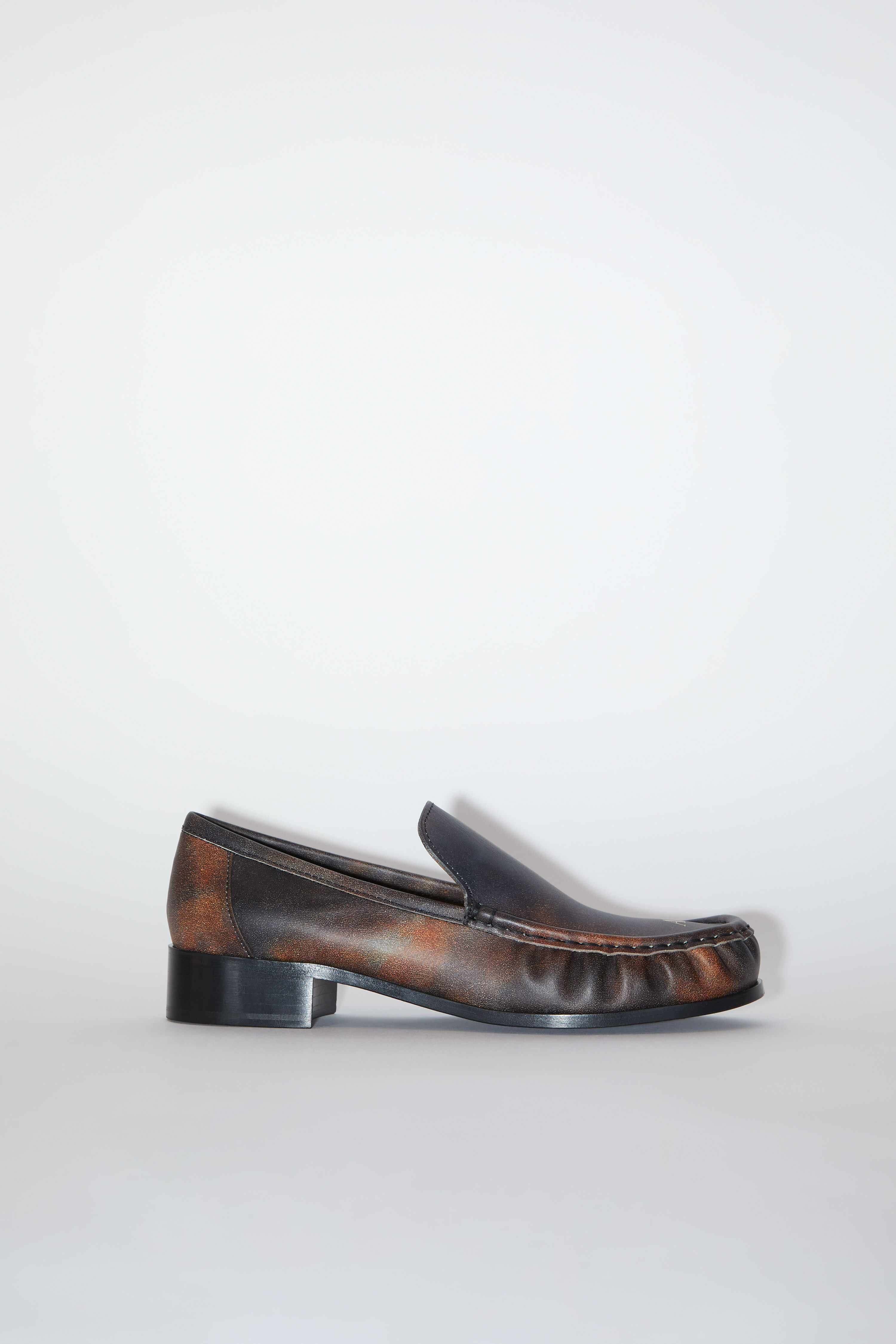 Acne Studios - Painted leather loafer - Multi brown