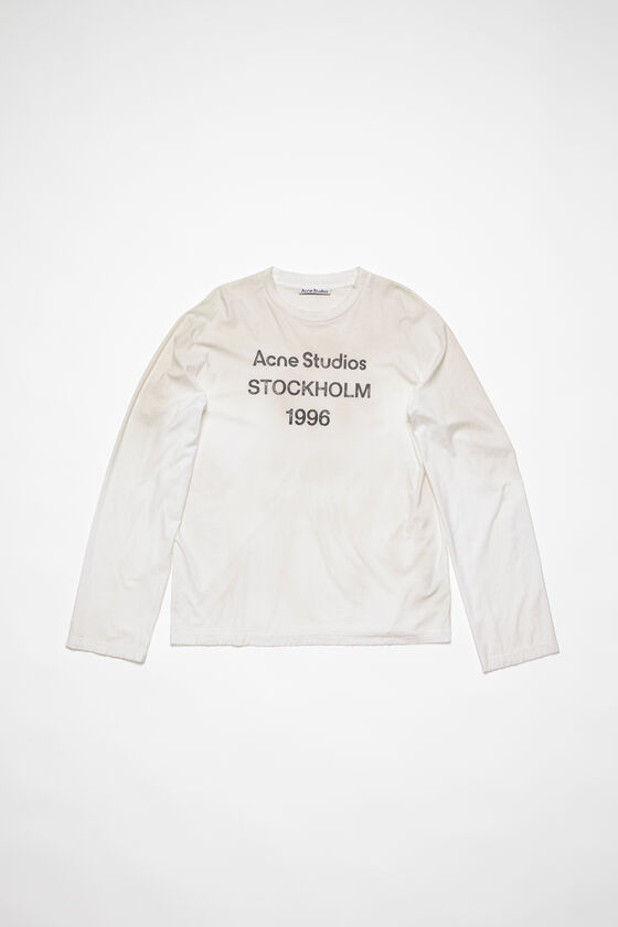 Acne Studios - Logo - fit Optic t-shirt White Relaxed 