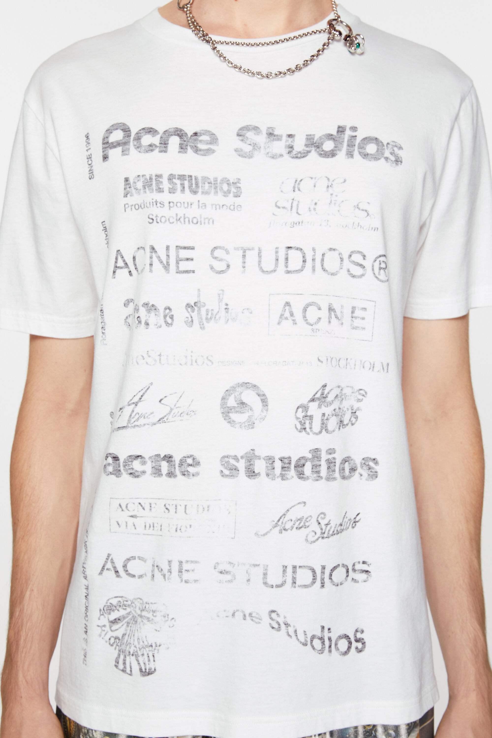 Acne Studios - ロゴTシャツ - リラックスフィット - オプティックホワイト