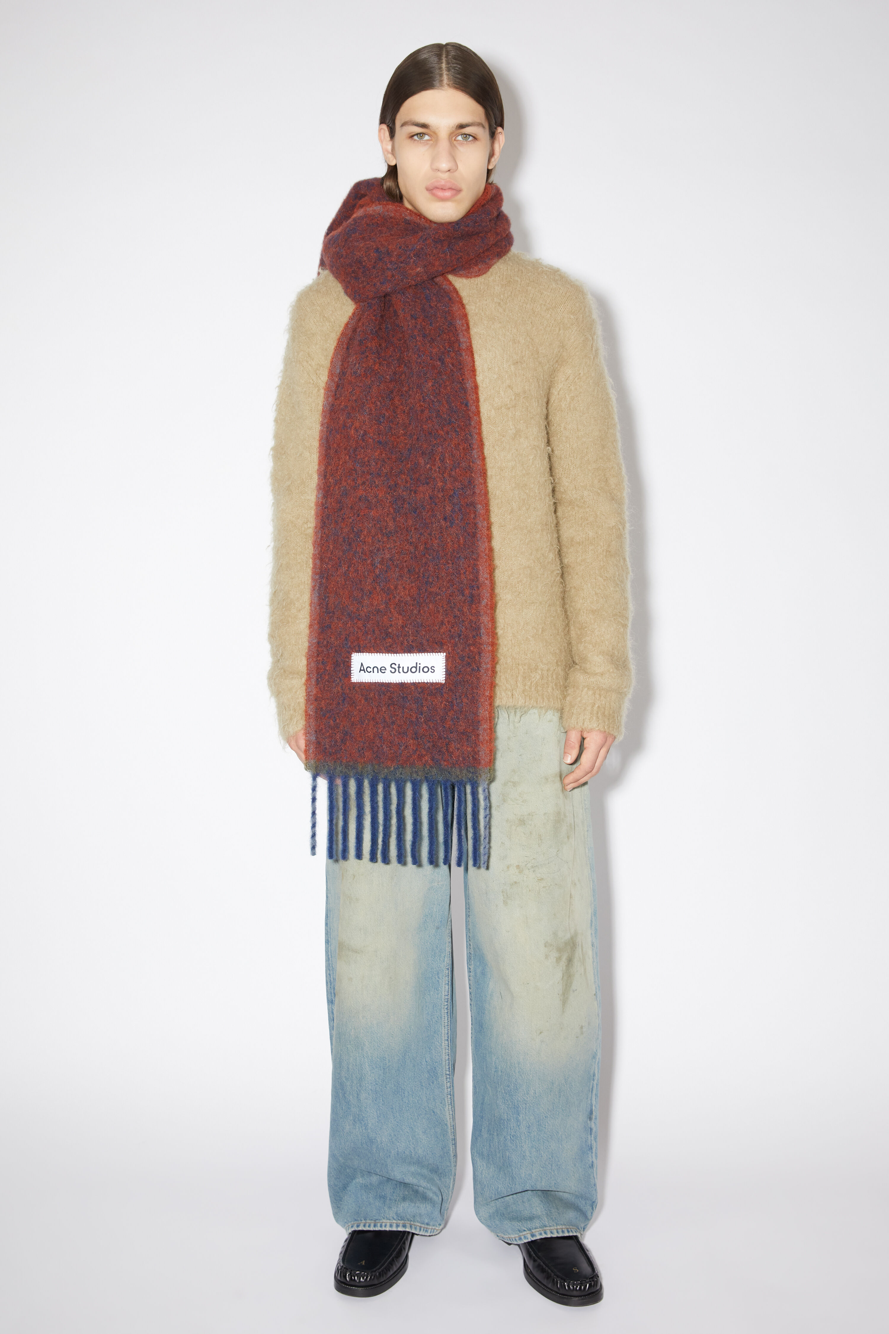 Wool mohair scarf - Narrow