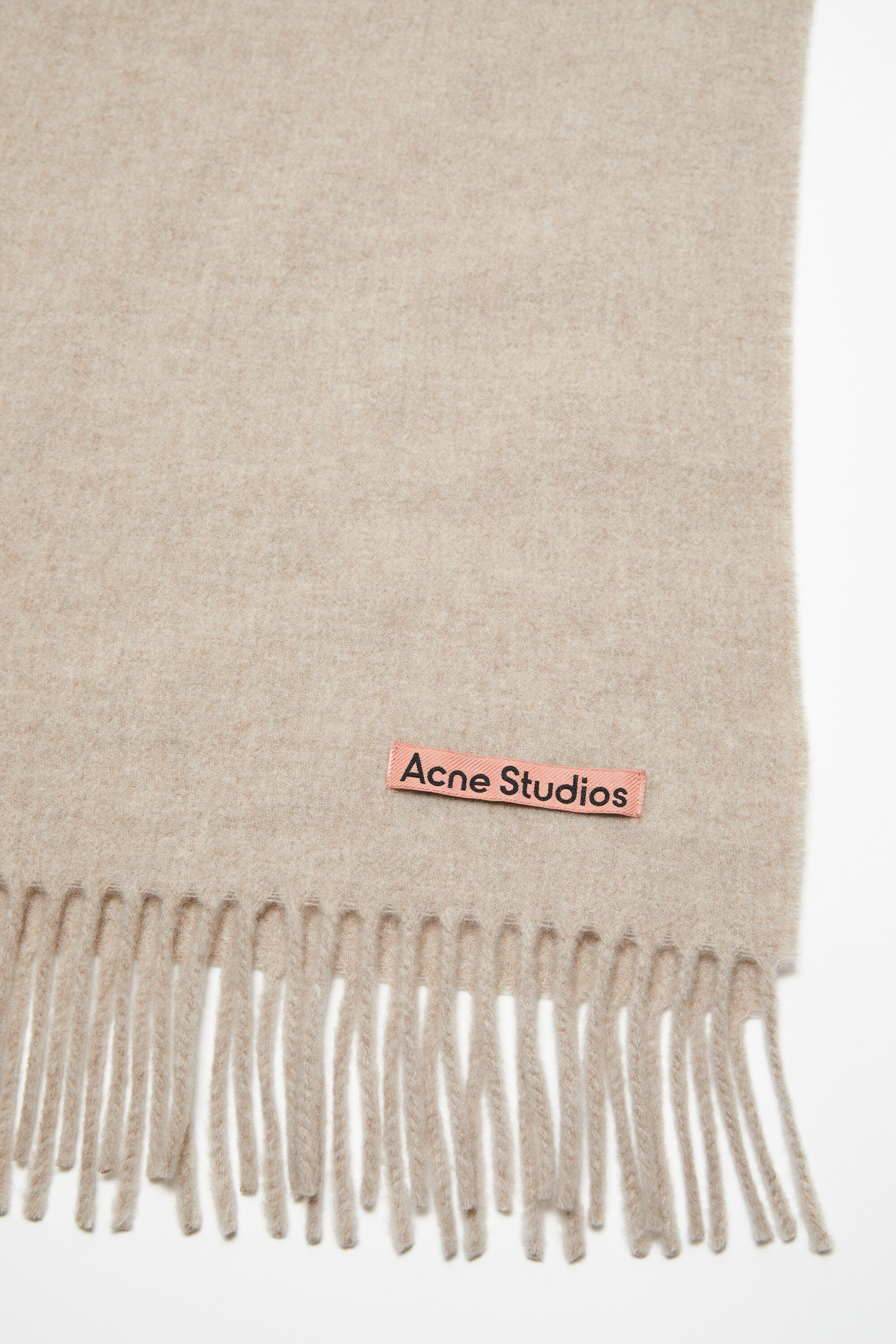 Acne  Studios フリンジウールスカーフ  オーバーサイズ  ブラックストール