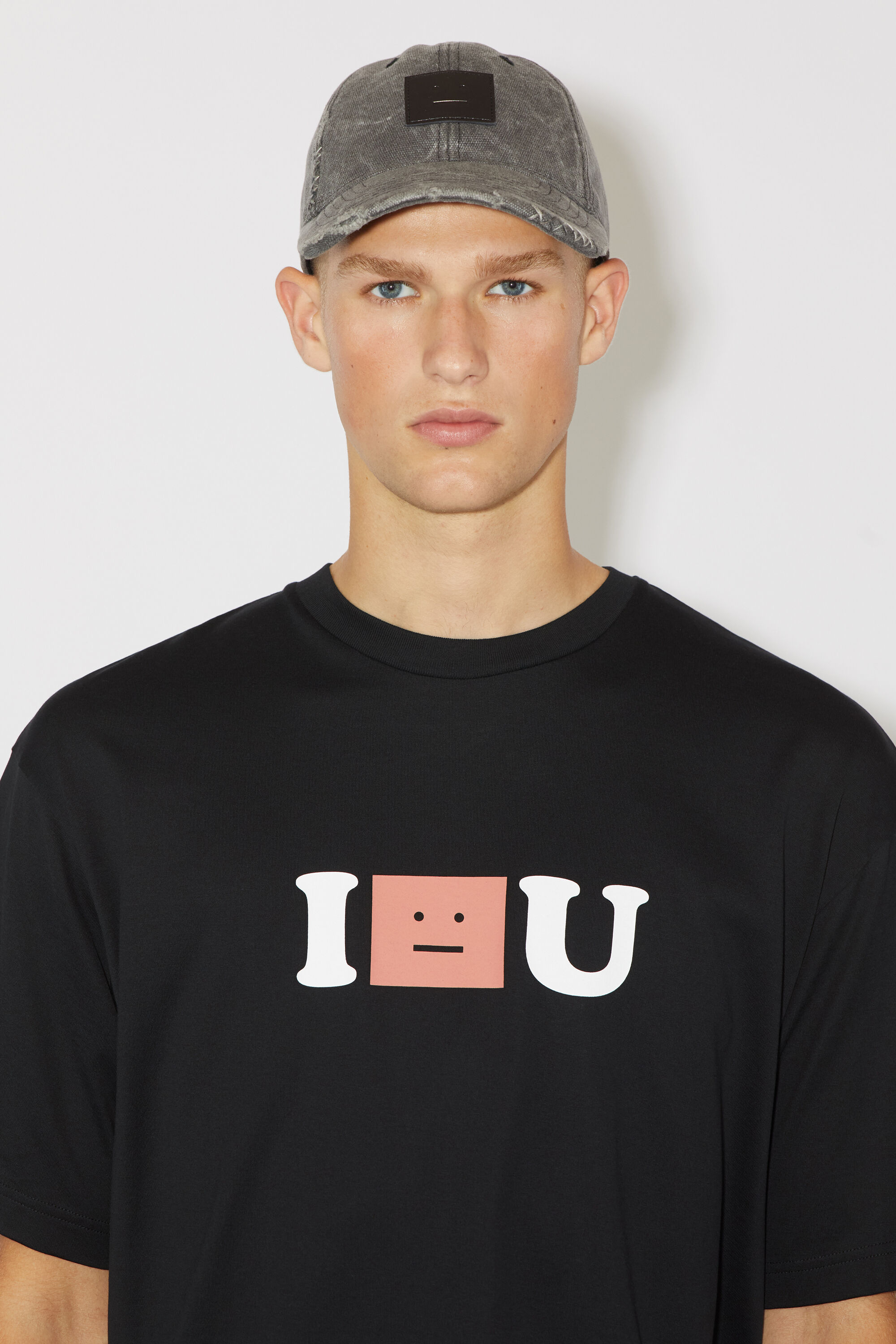 Acne Studios - Face logo t-shirt - Relaxed fit - Black