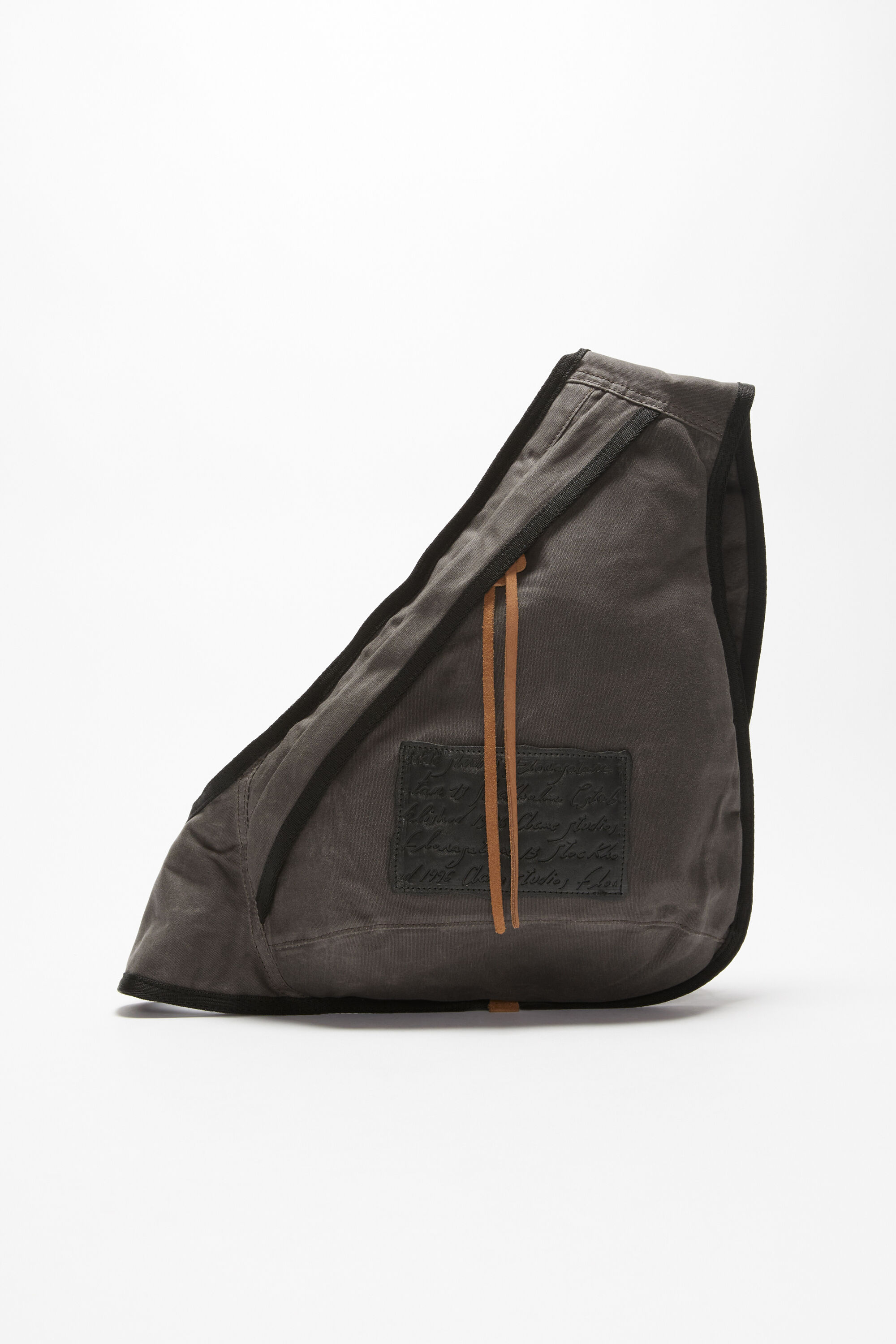 Acne Studios - Sling backpack - Grey/black