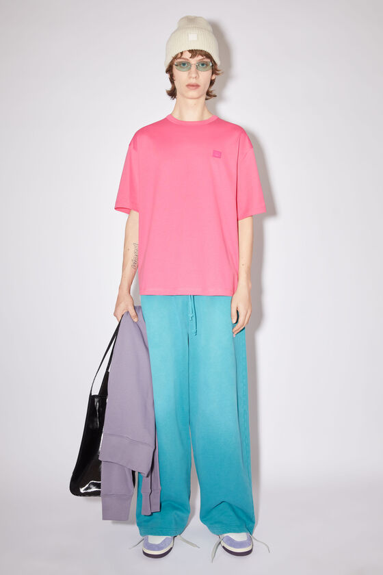 Acne Studios - Crew neck t-shirt- Relaxed fit - Bright pink