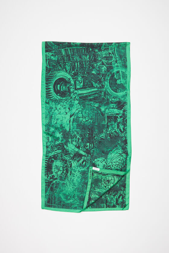 Acne Studios Printed silk scarf Laufsteg-Show