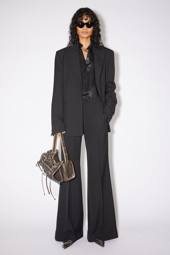 Acne Studios - Tailored flared trousers - Black