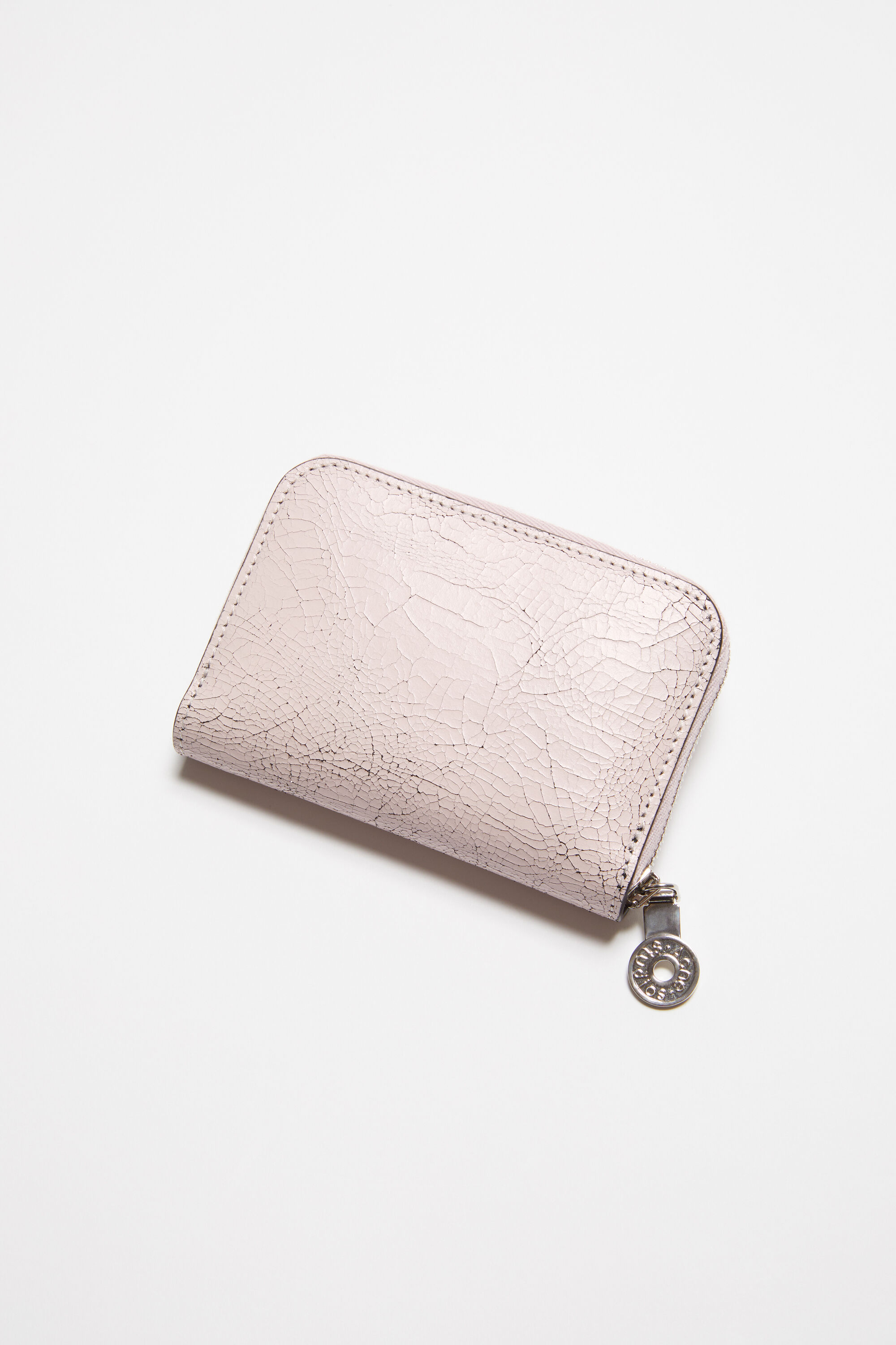 Acne Studios - Leather zip wallet - Pastel pink