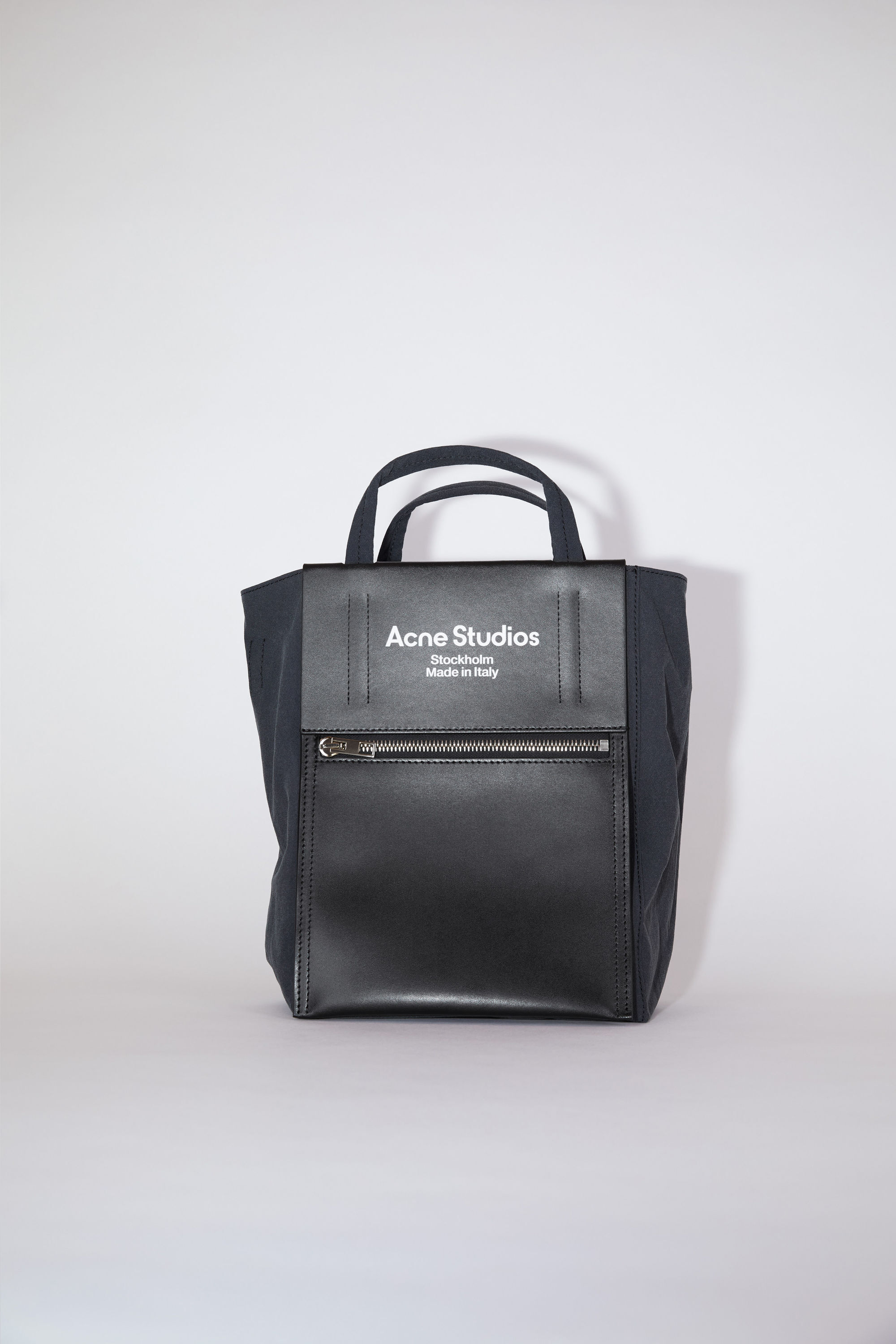 Acne Studios - Papery nylon tote bag - Dark brown/dark brown