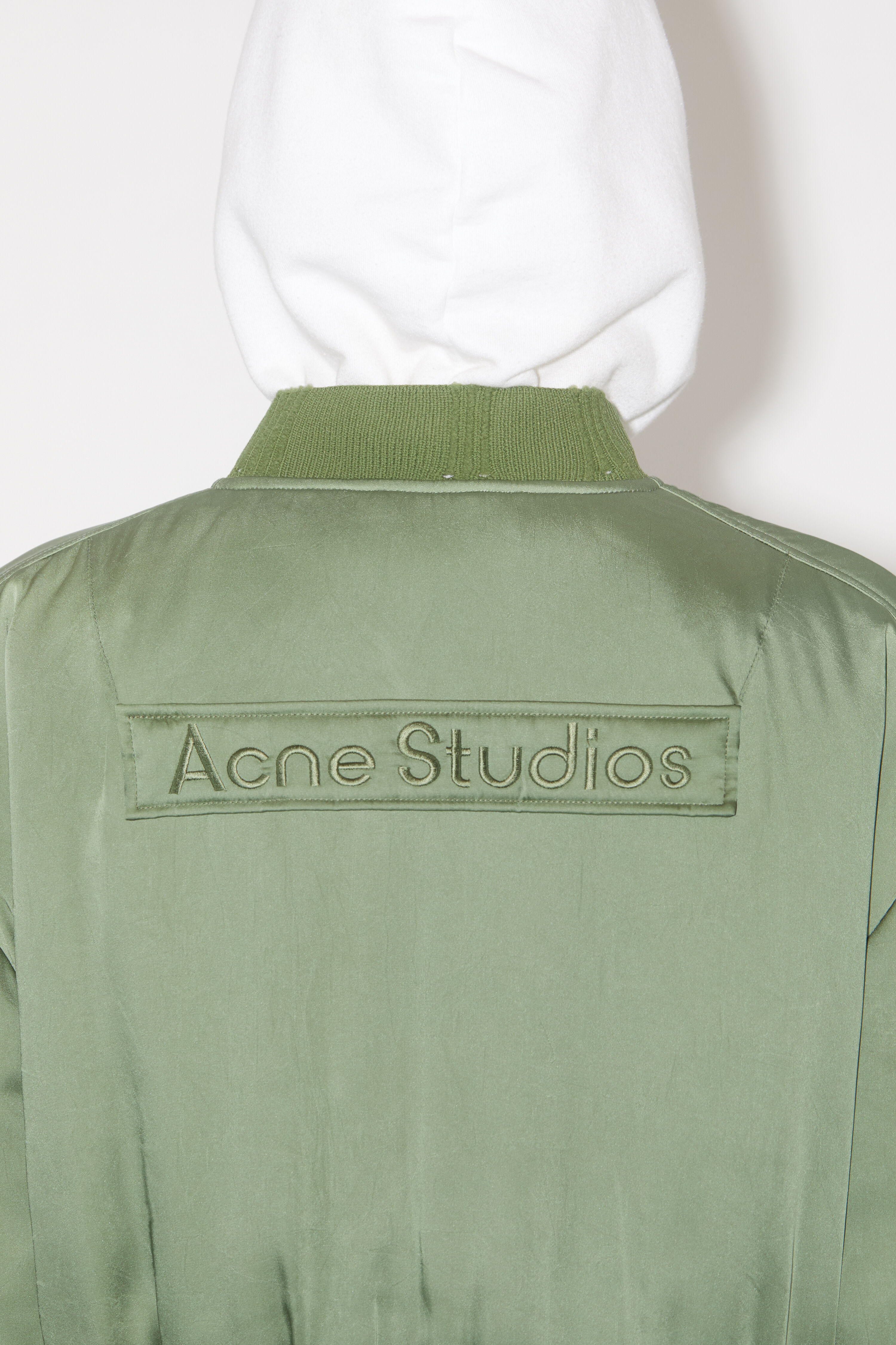 Acne Studios - Logo patch bomber jacket - Dusty green