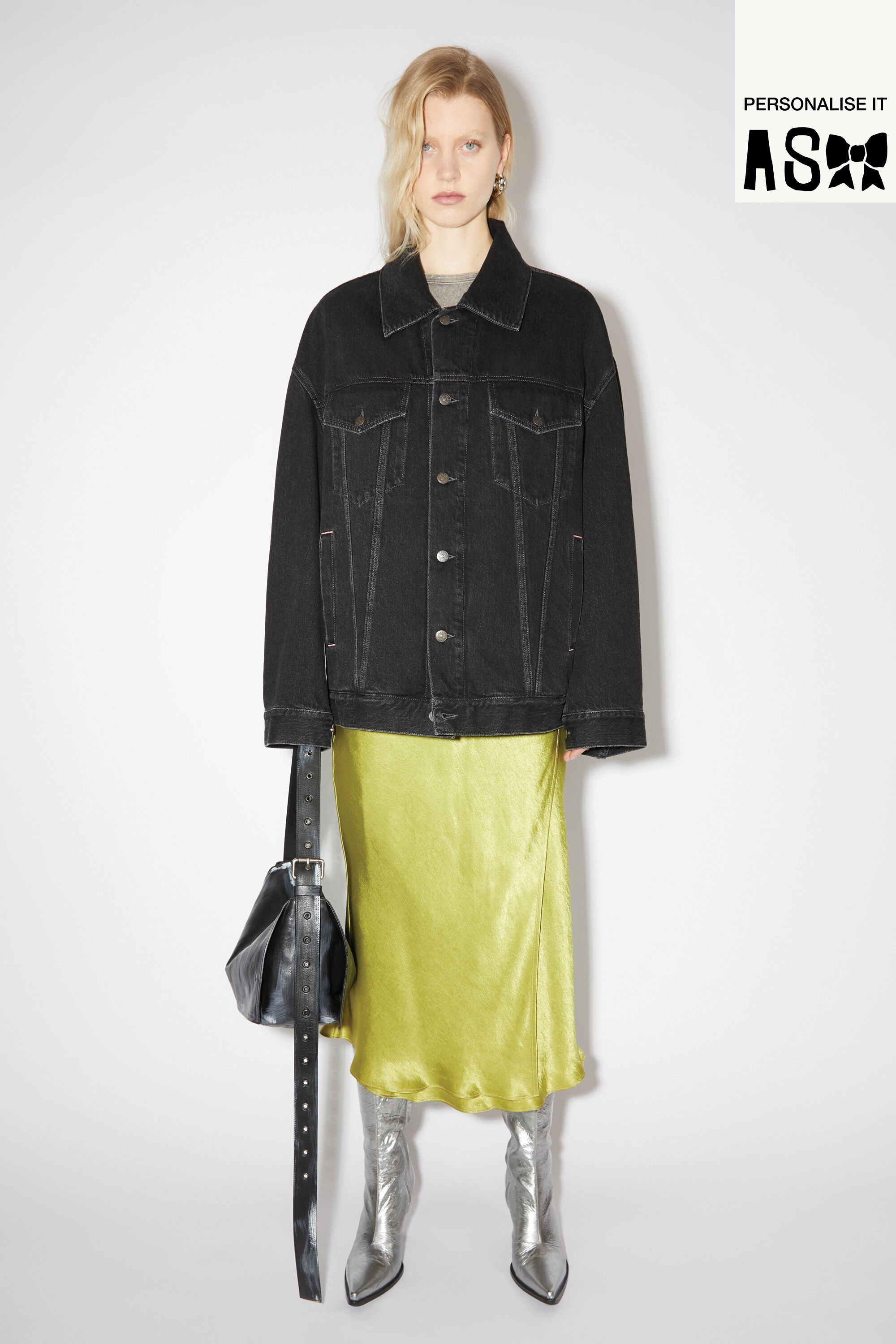 Oversize Boxy Denim Jacket | Premium Italian Fabric | Hudson Jeans