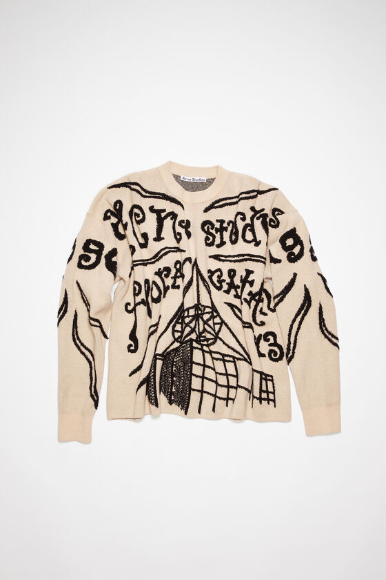 Acne Studios Gray Jacquard Sweater