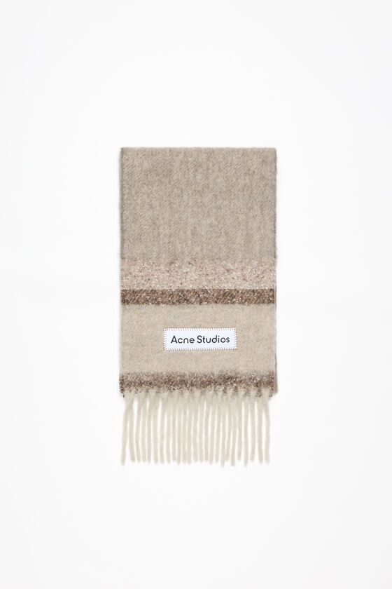 Acne Studios Fransen-Schal mit Logo