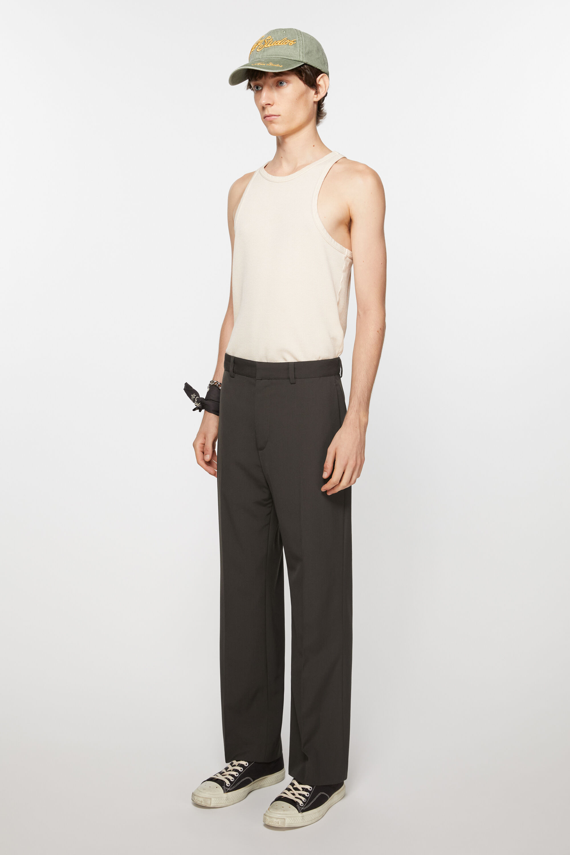 Tailored Trousers Khaki – Elleme