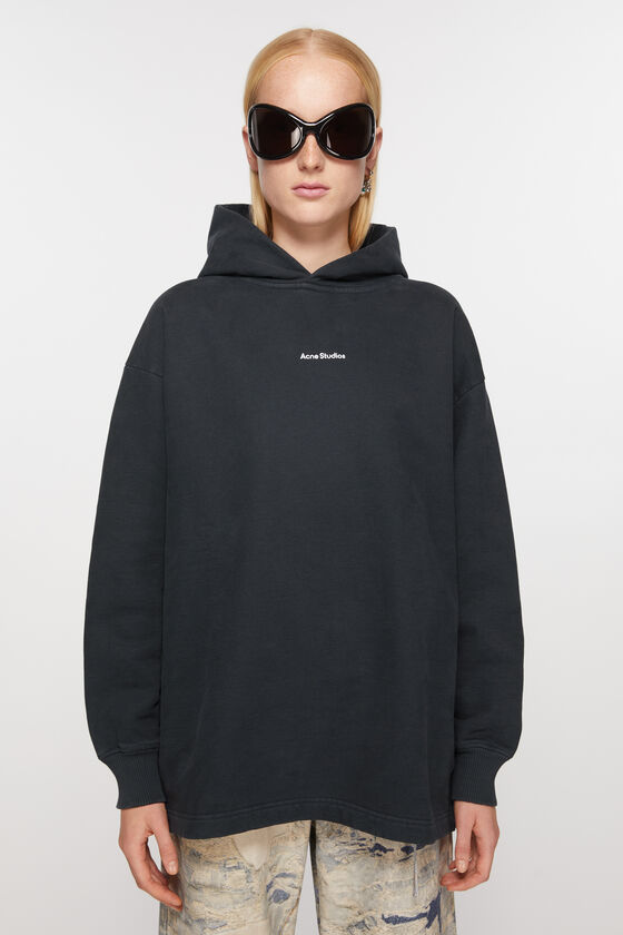 Acne Studios - hooded Logo Black sweatshirt 