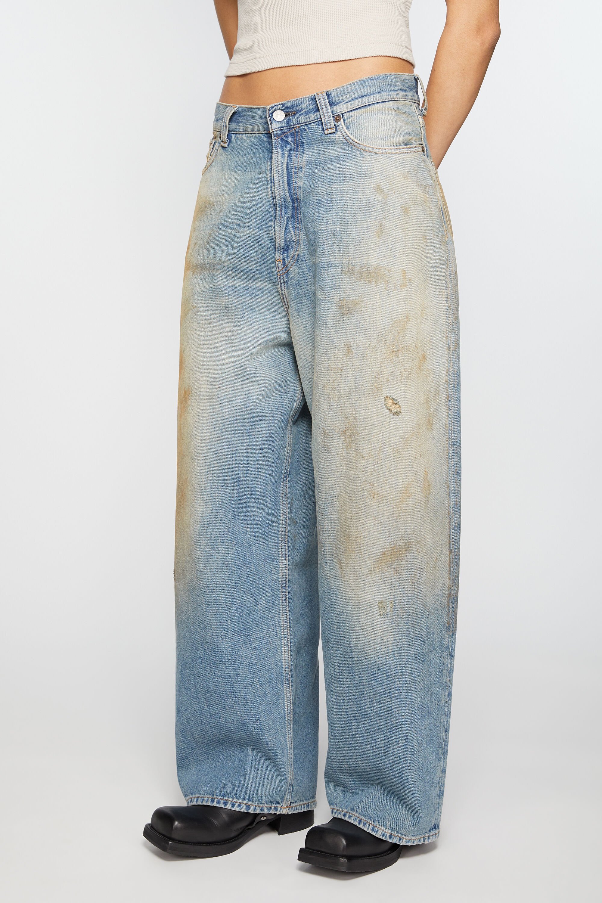 Acne Studios - Super baggy fit jeans - 2023 - Mid Blue