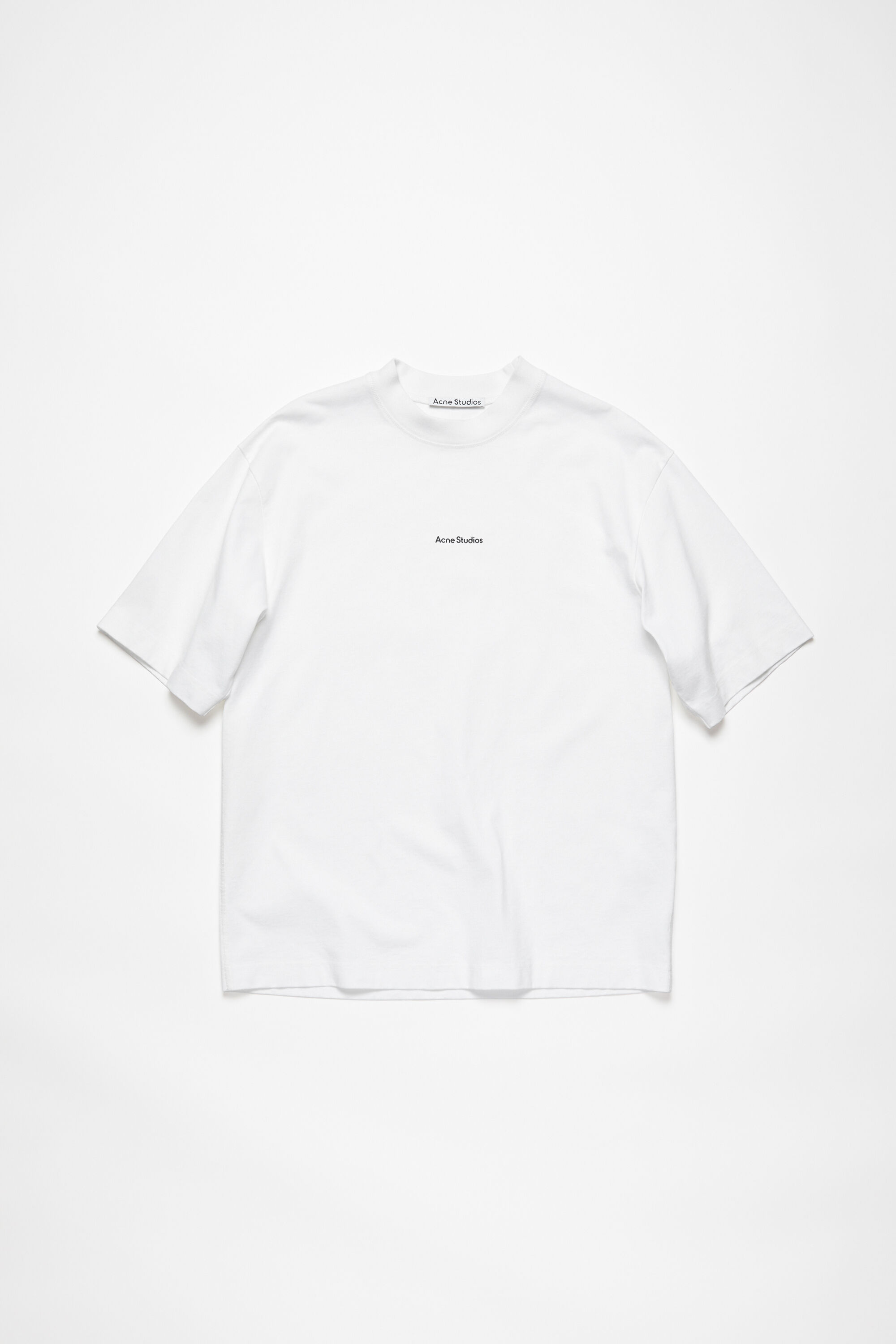 100%新品Acne Studios　アクネストゥディオズロゴ　Tシャツ　ホワイト　S トップス