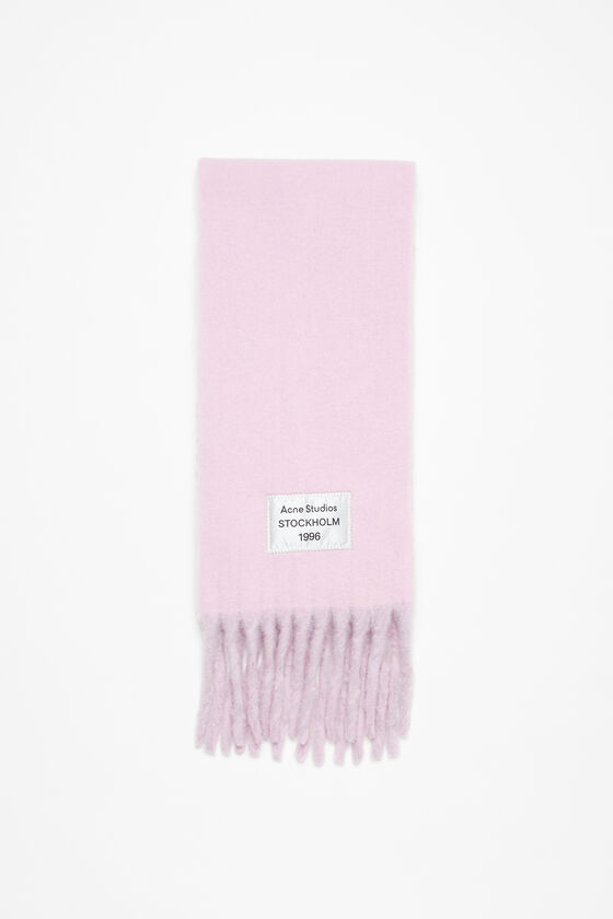 Acne Studios Fransen-Schal mit Logo