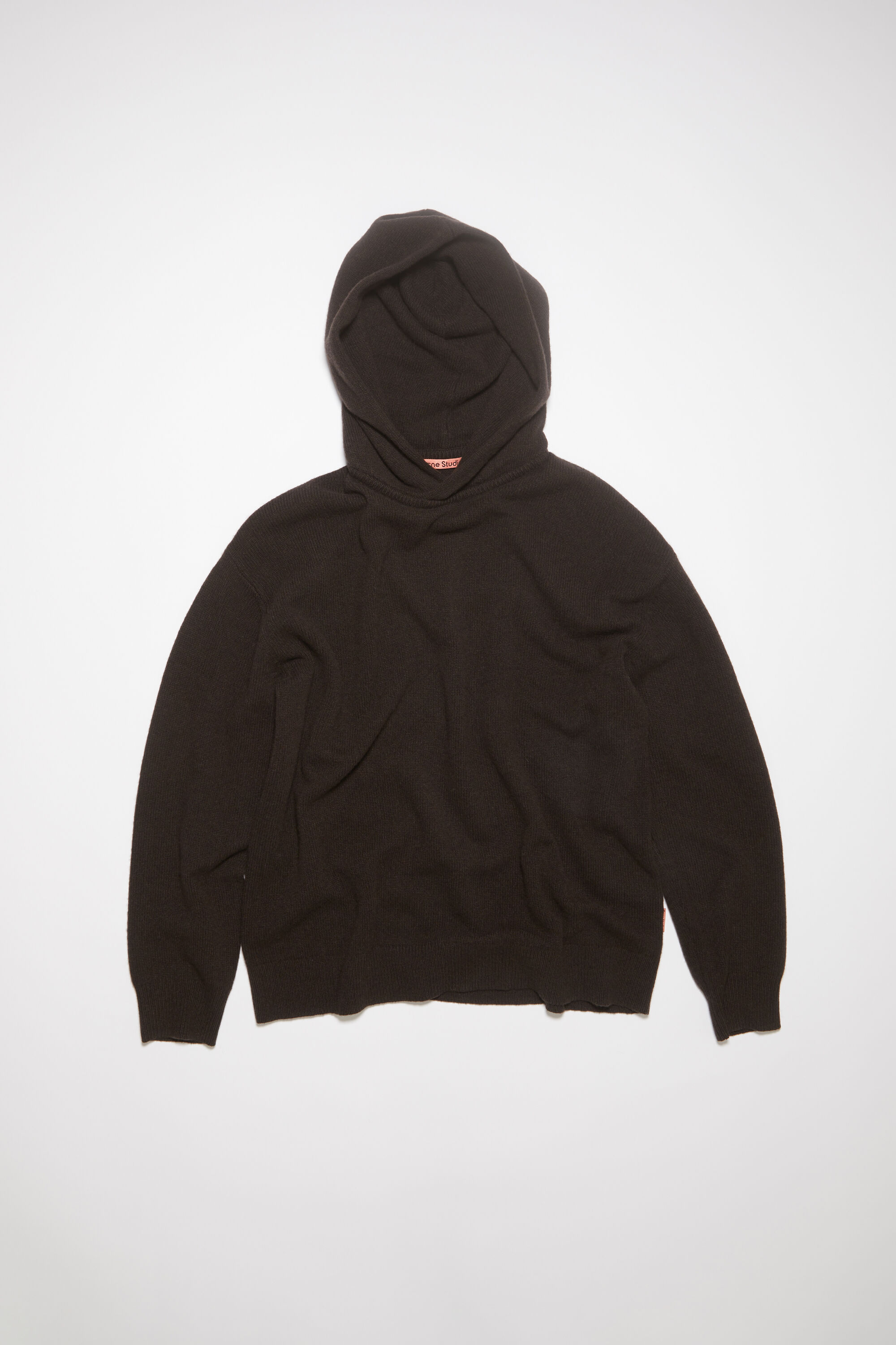 Acne Studios - Wool cashmere hoodie - Dark brown