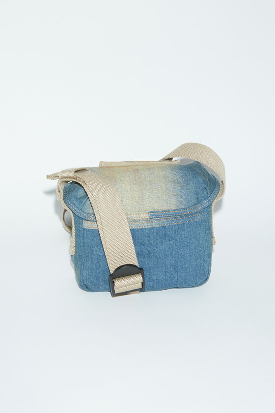 Acne Studios - Mini Messenger Bag in Light Blue and Beige – stoy