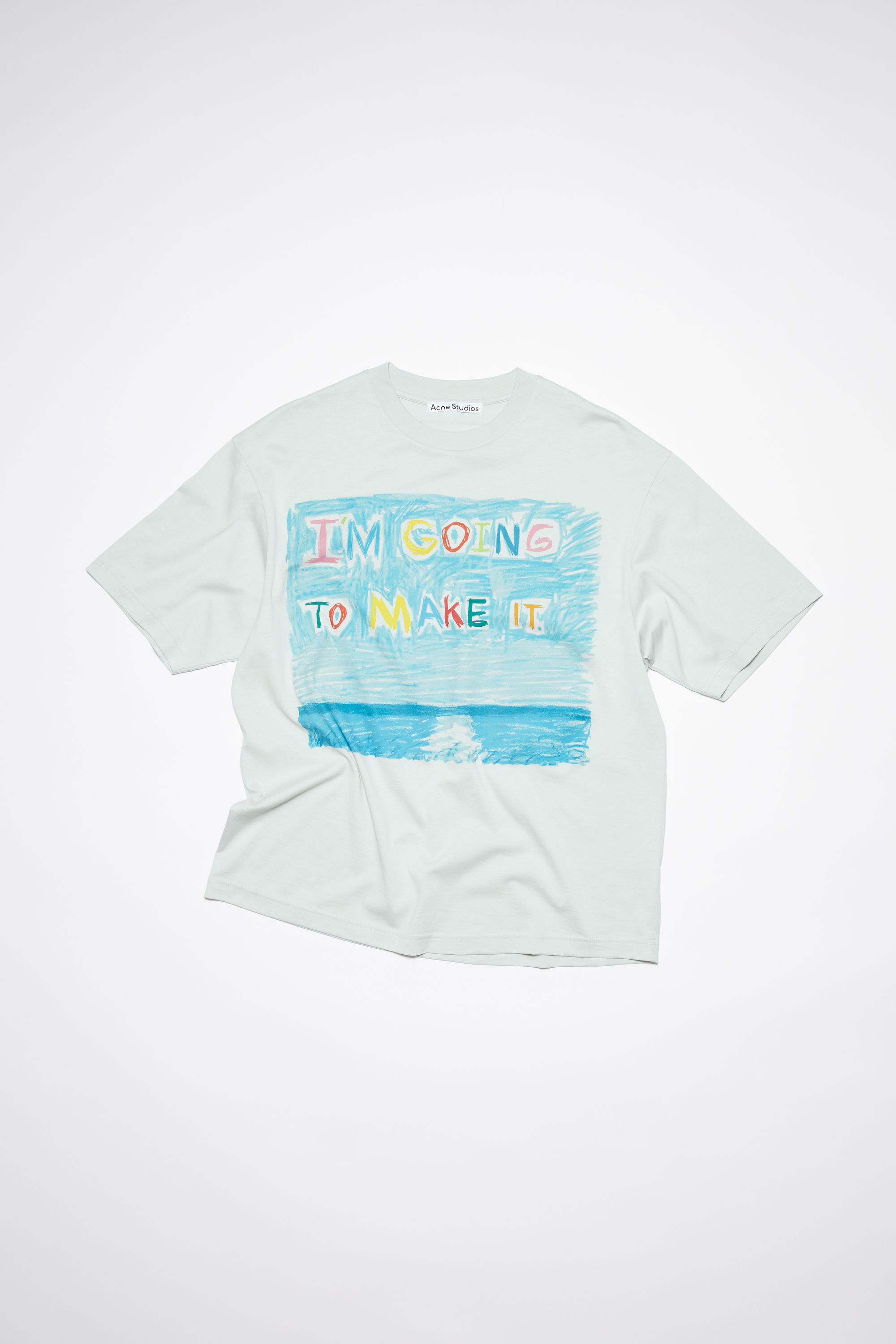 Acne Studios - プリントTシャツ - グレー