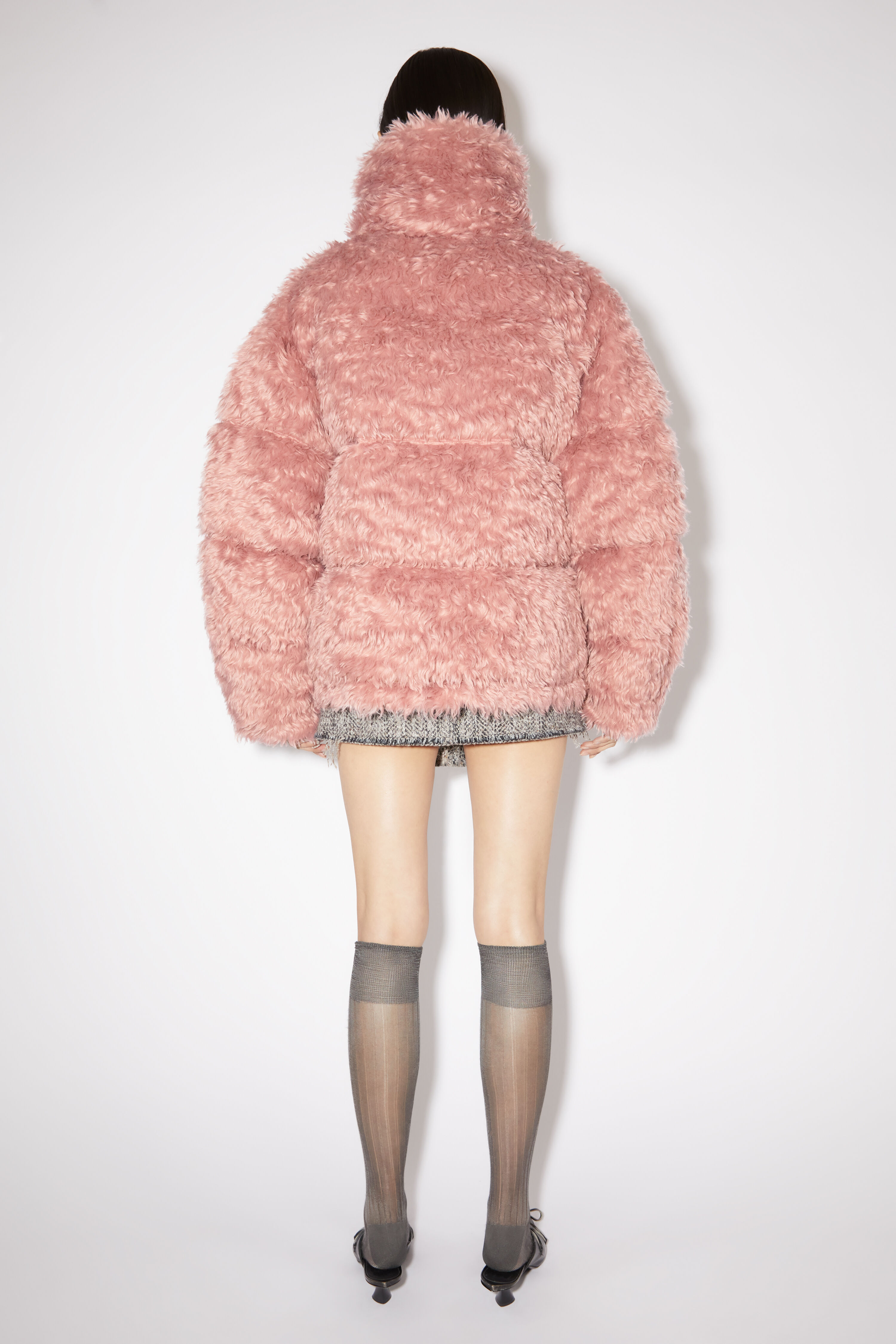 Acne Studios - Furry puffer jacket - Blossom pink