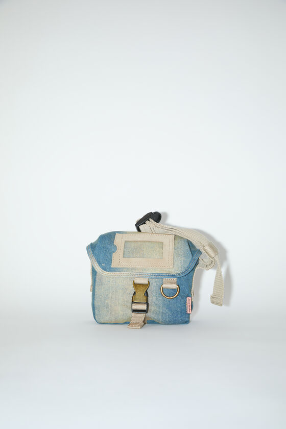 Acne Studios - Denim mini pouch bag - Light blue/beige