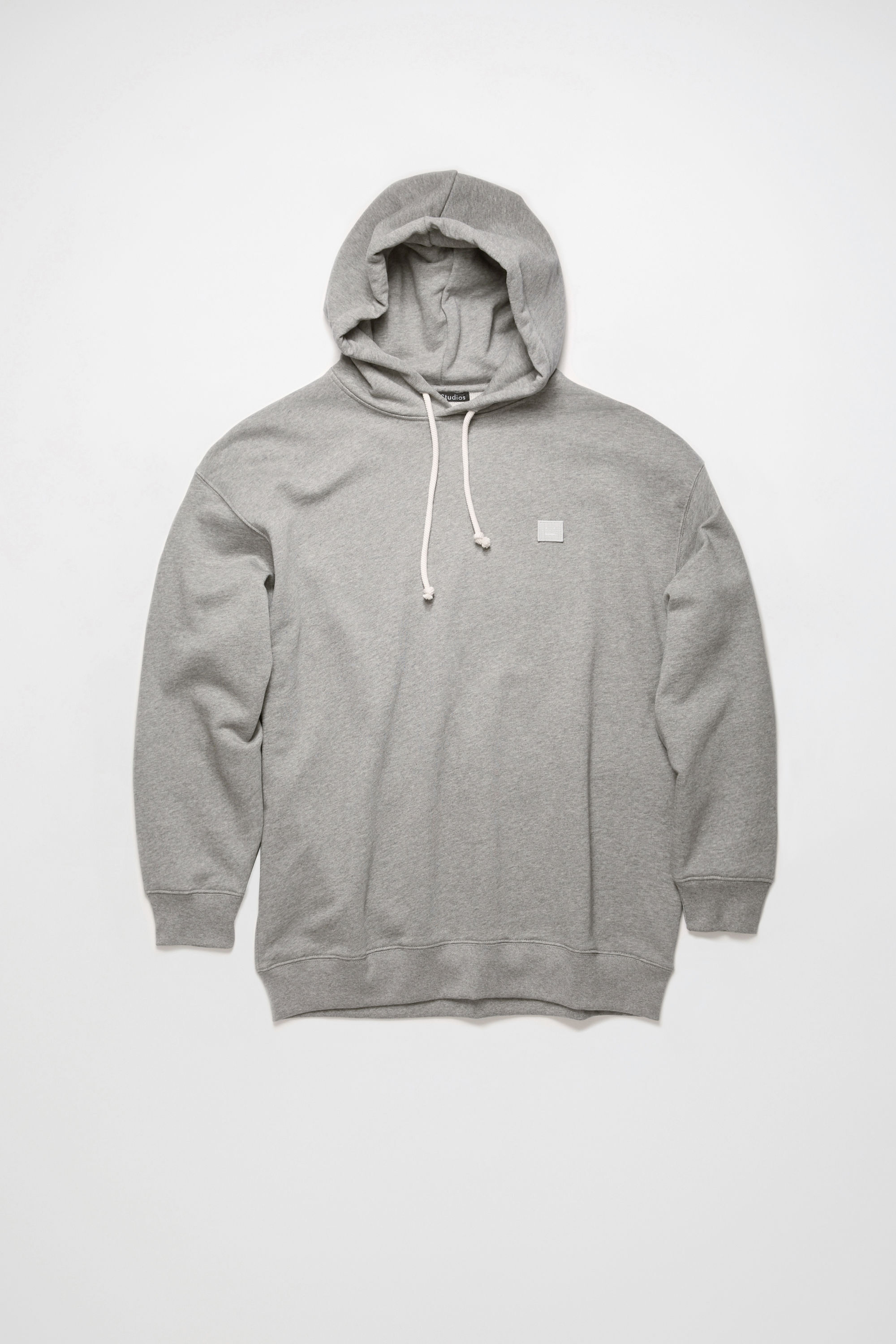 Acne Studios - Hooded sweatshirt - Oversized fit - Light Grey Melange