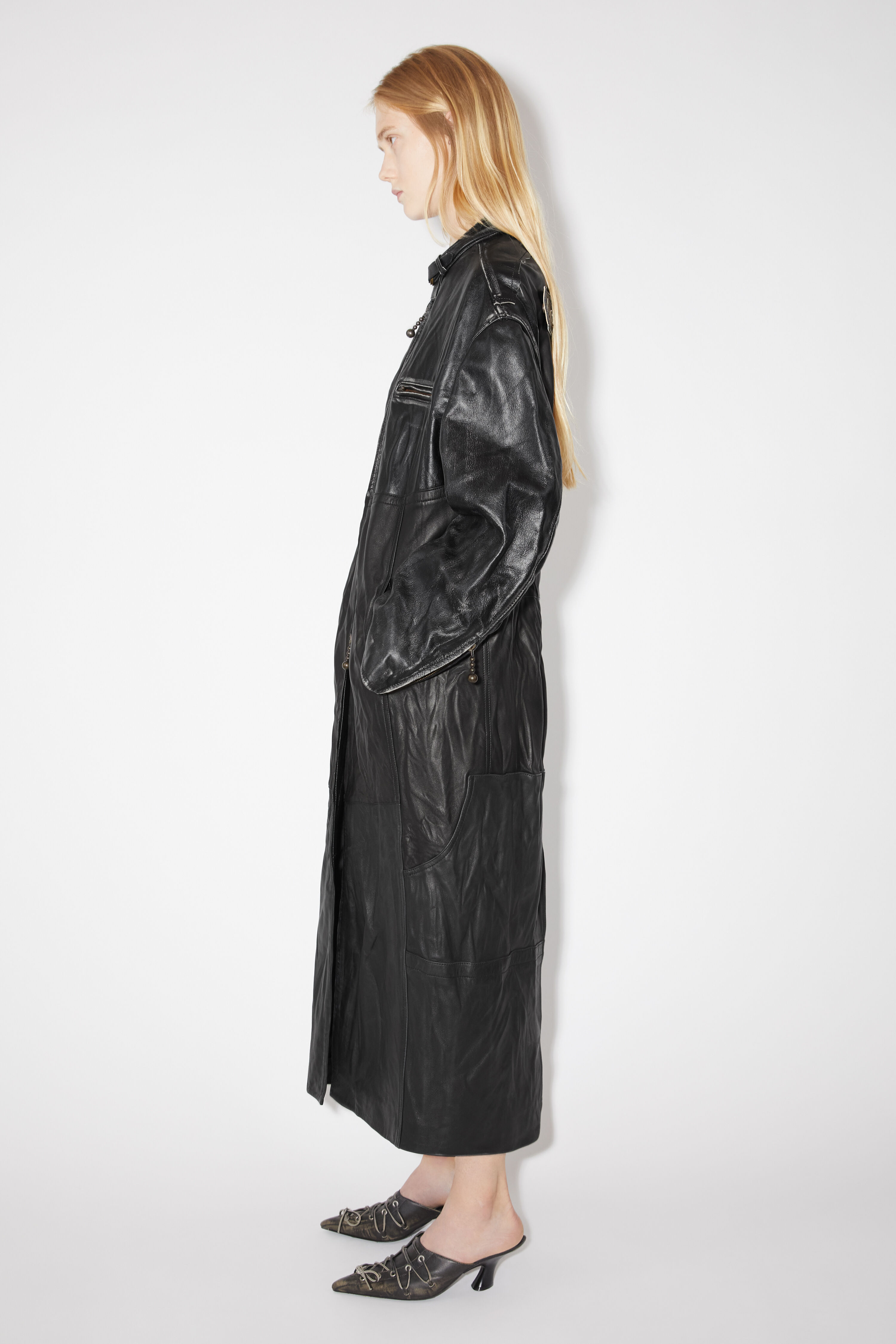 美品　良デザイン　Acne Studios デザインロングコート　着物袖約97cm