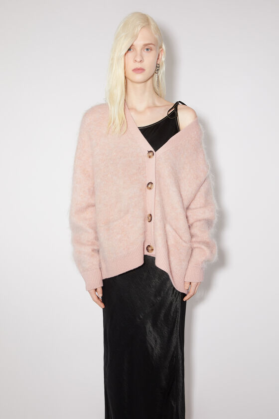 Blush Pink Cardigan + Happy New Year, Lady in Violet