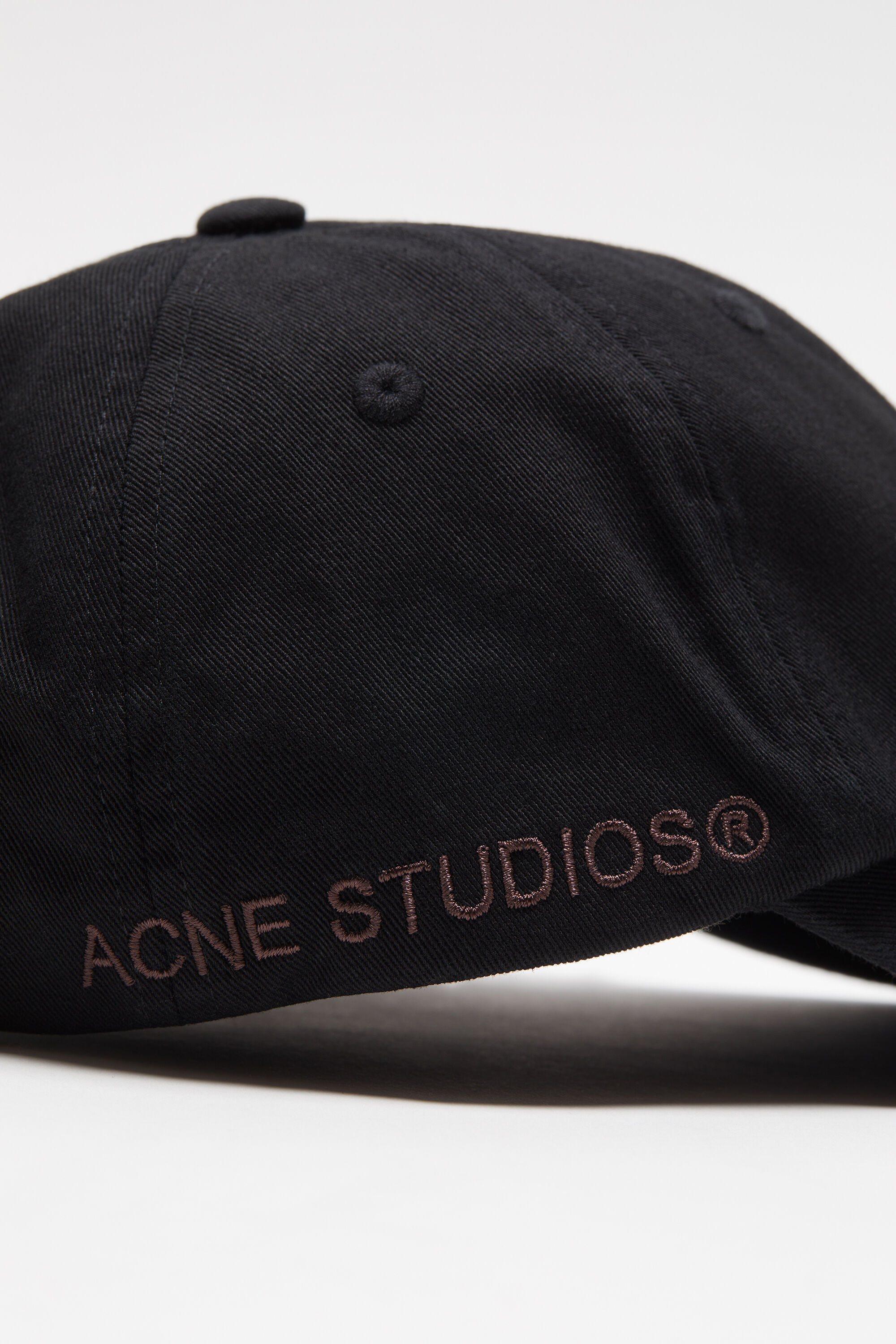 Acne Studios - コットン ベースボールキャップ - ブラック