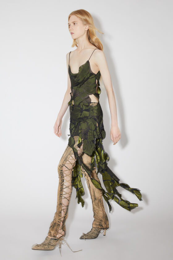 Acne strap - - Black/green Patchwork Studios dress