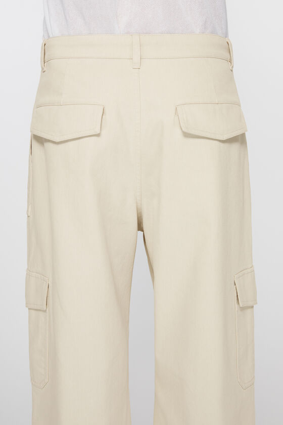 White Ivory Ripstop Trousers - Trousers & Shorts for Men