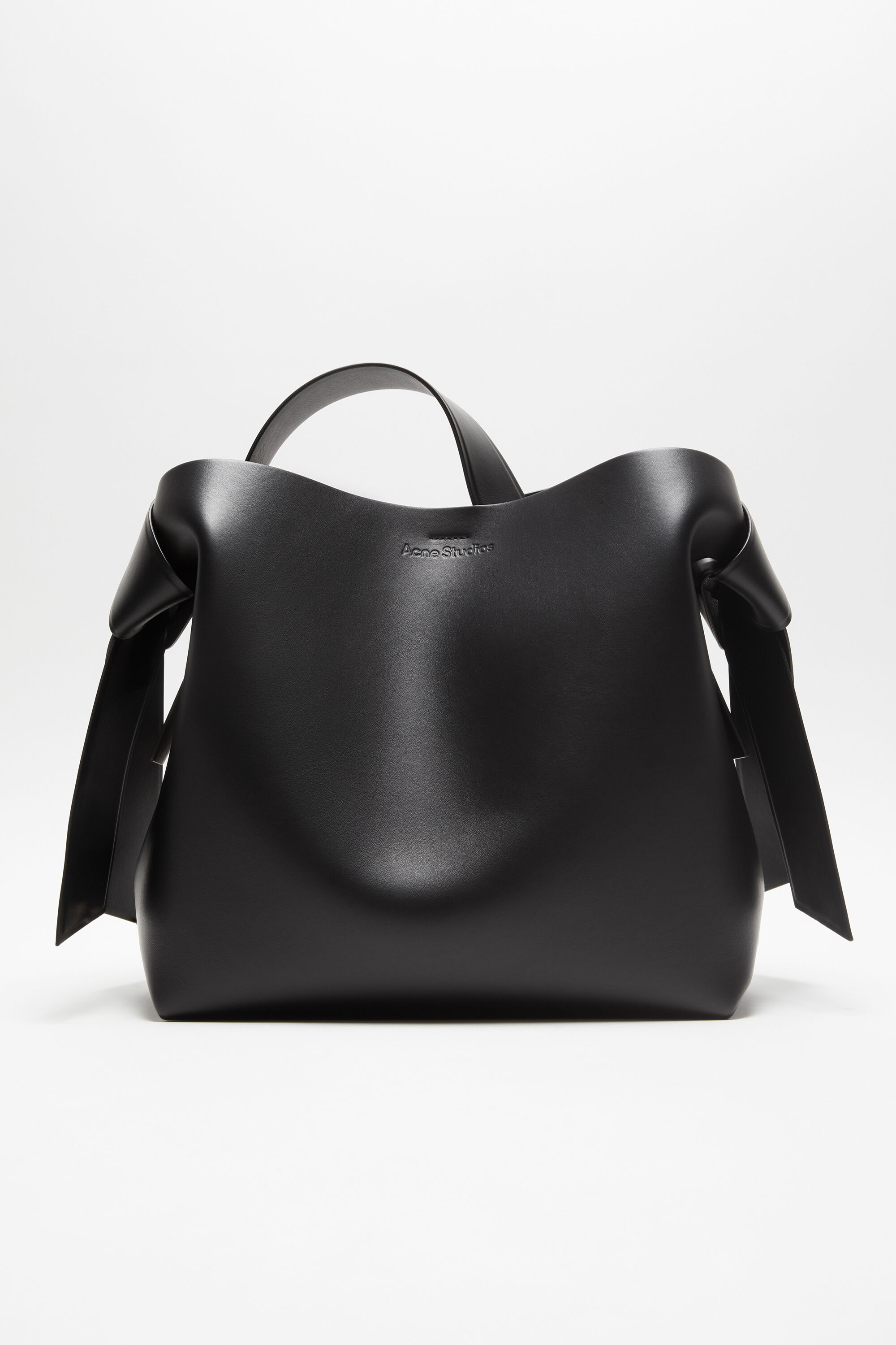 Acne Studios High Shine Tote Bag Black in Calfskin Leather - US