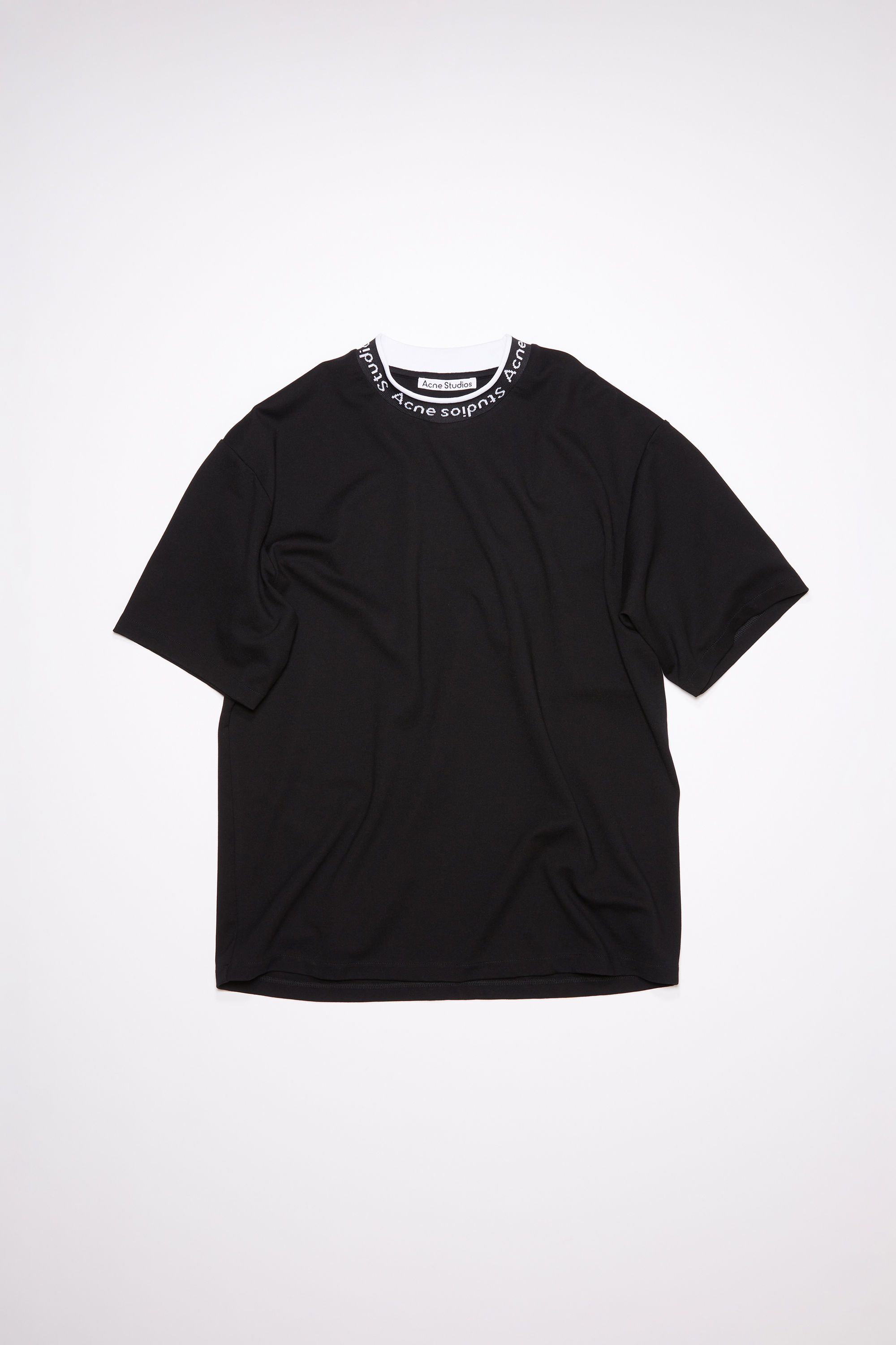 Acne studios ロゴリブT - Tシャツ/カットソー(半袖/袖なし)