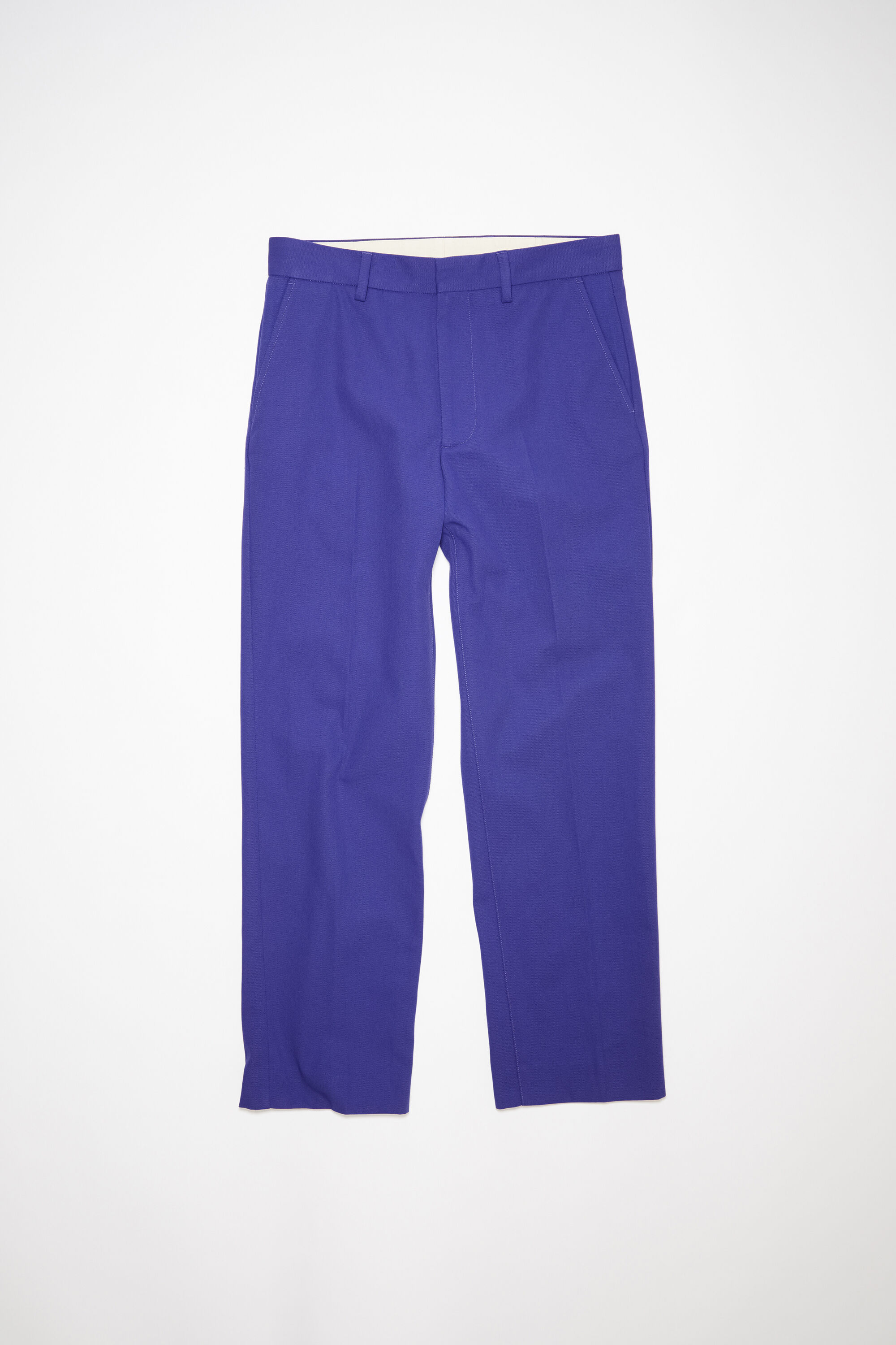 Acne Studios - Twill cotton-blend trousers - Electric purple
