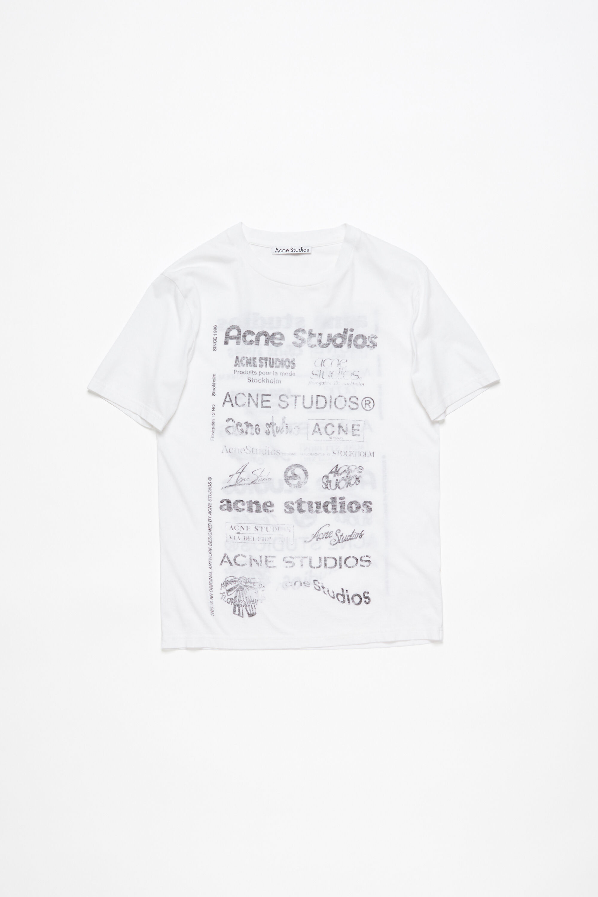 Acne Studios - ロゴTシャツ - リラックスフィット - オプティックホワイト