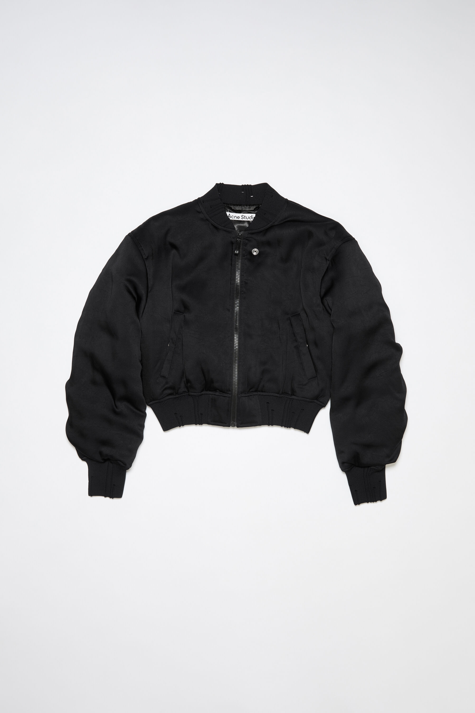 Acne Studios - Logo patch bomber jacket - Black