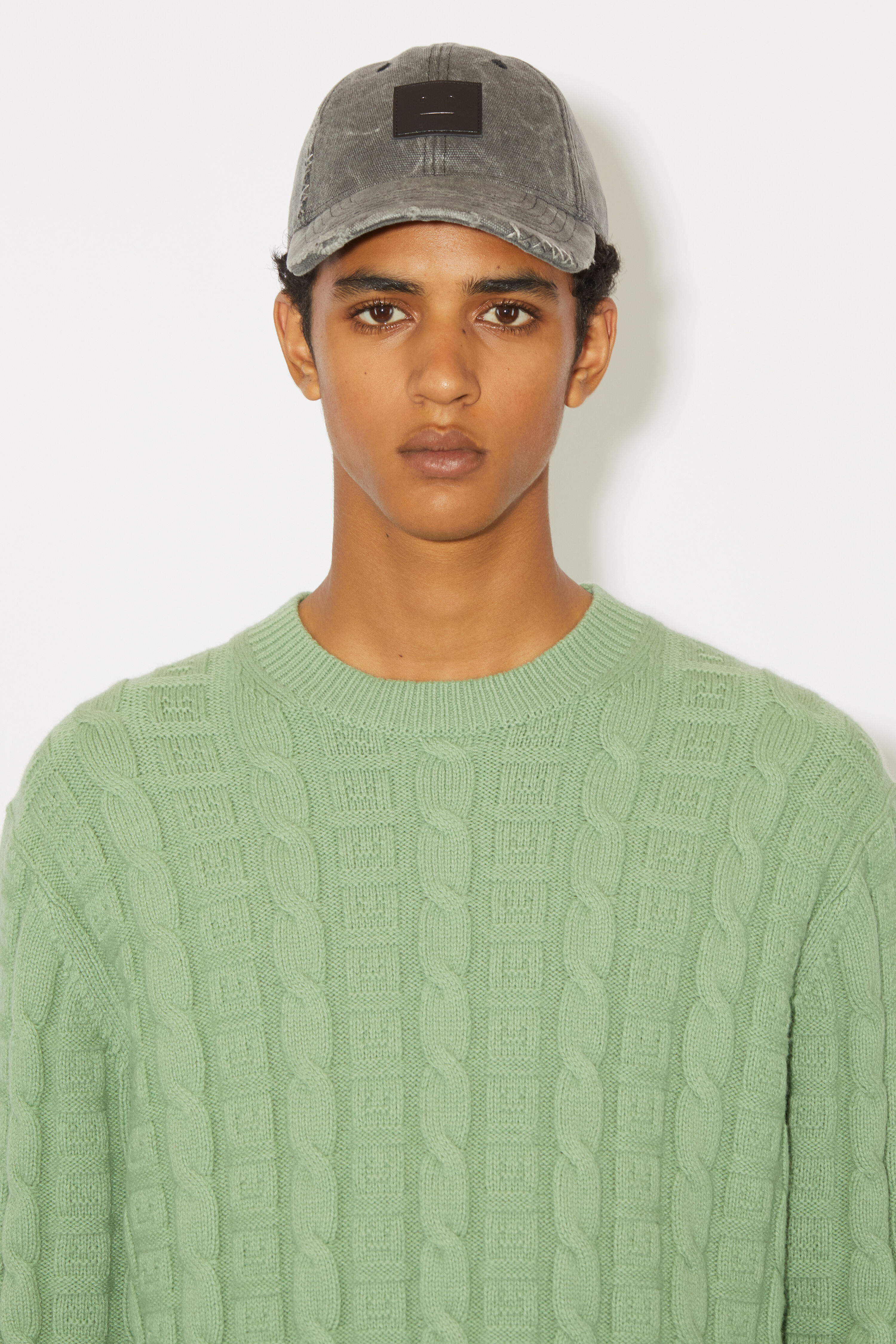 Acne Studios Green V-Neck Sweater