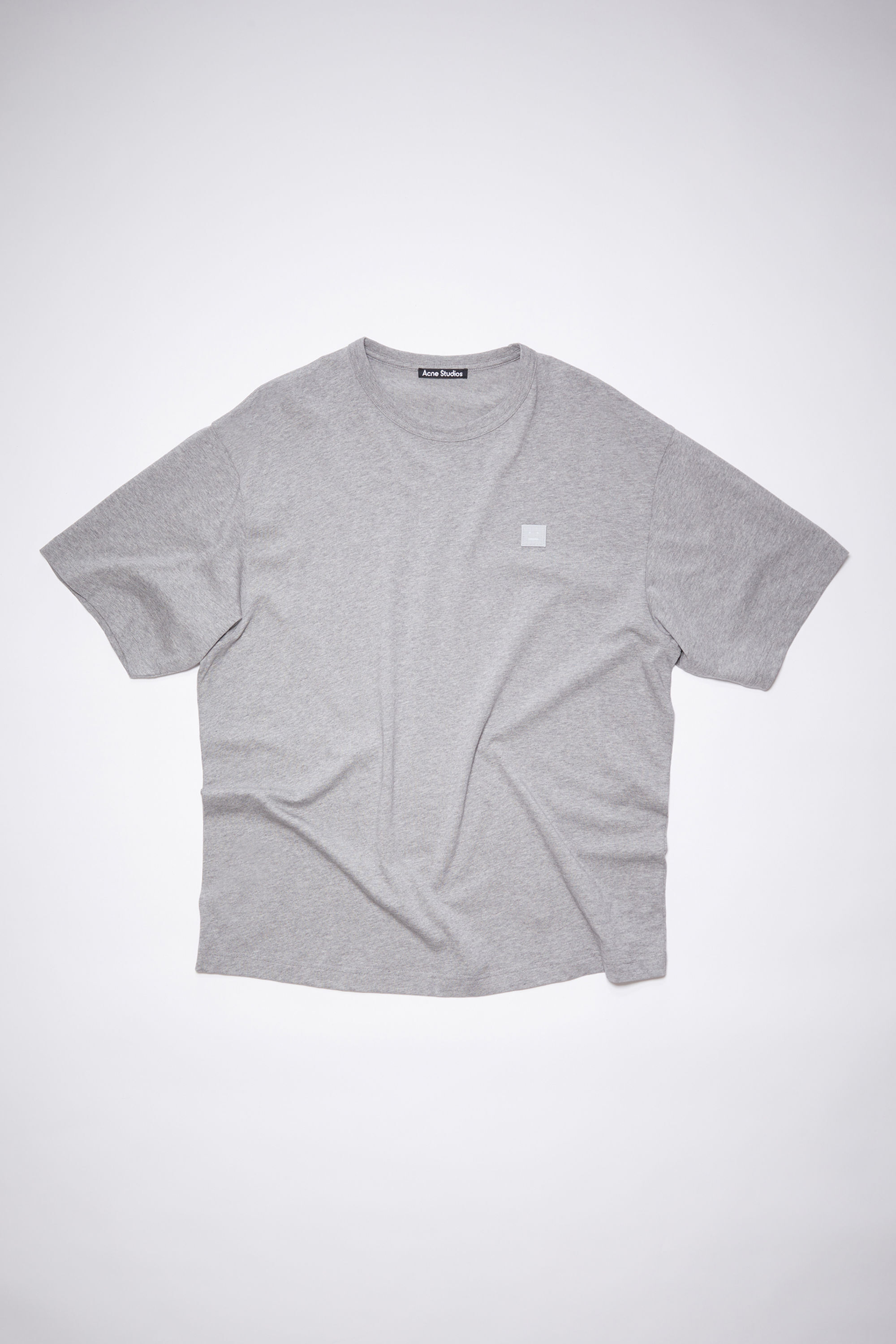 Acne Studios - Face logo patch t-shirt - Light Grey Melange