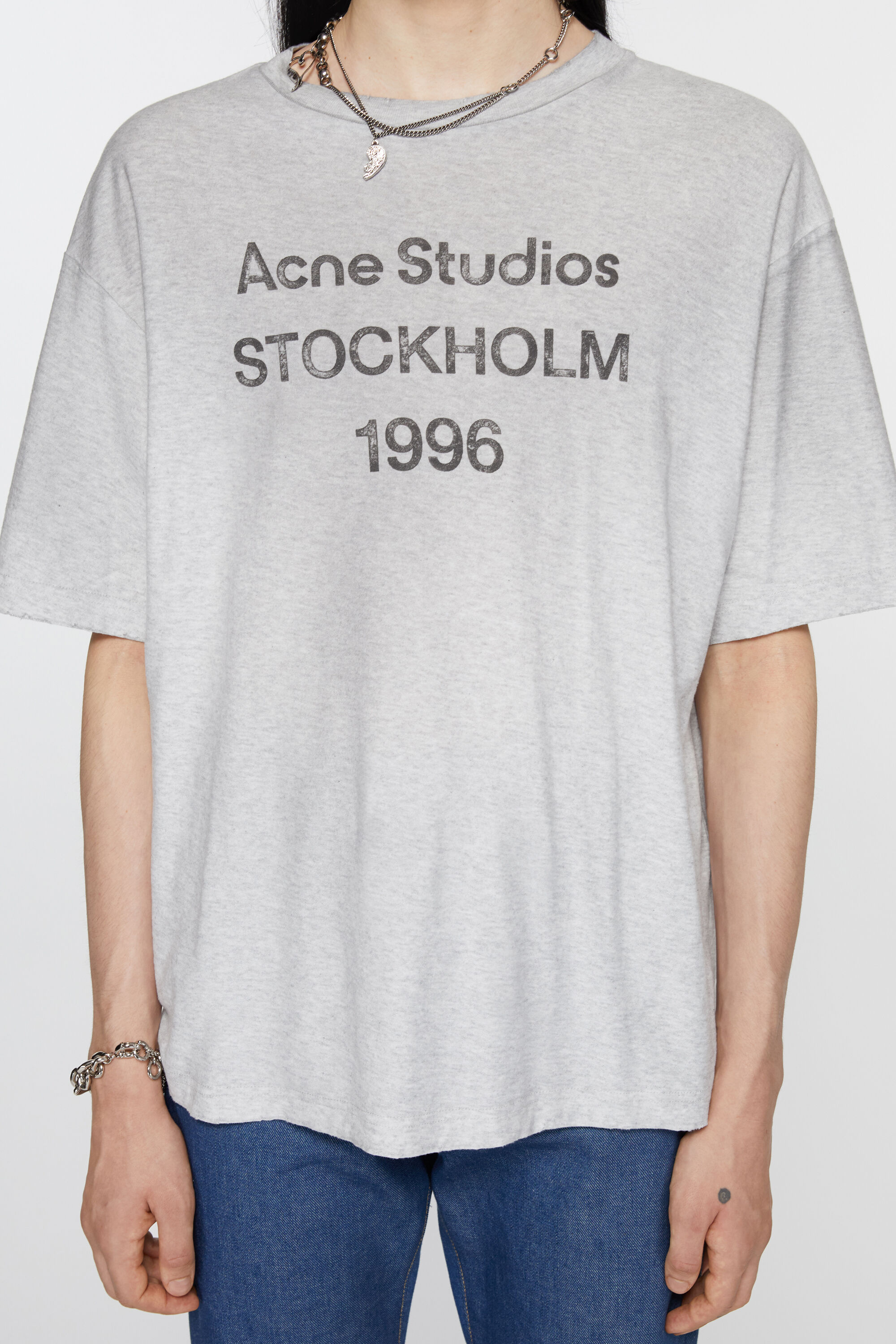 Acne Studios 1996 Tシャツグレー オーバーサイズグレー