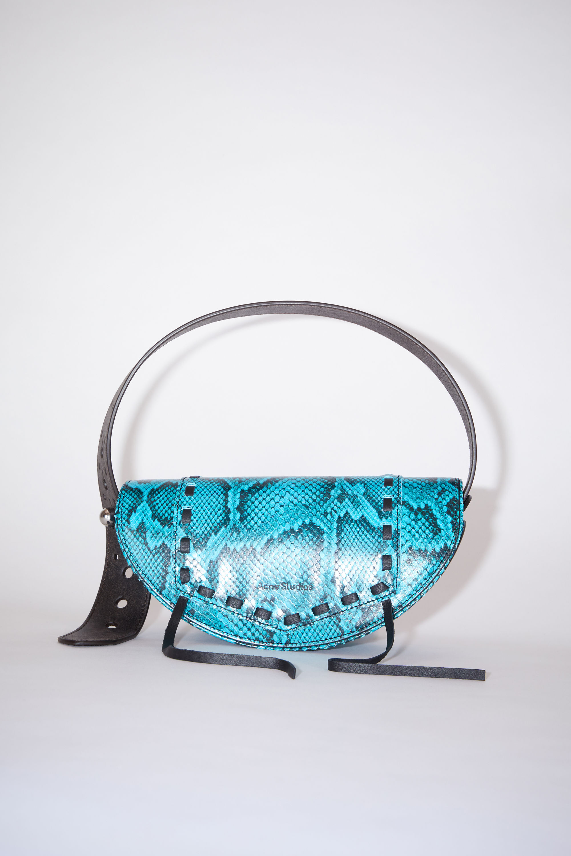 bright blue shoulder bag