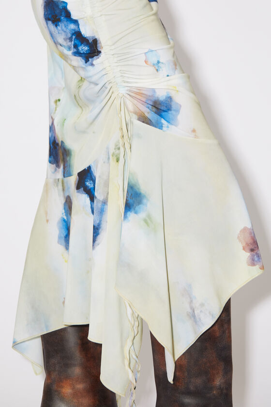 Acne Studios - Printed asymmetric skirt - Light blue