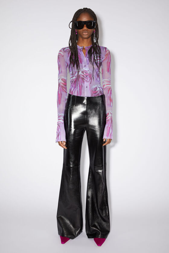 Flared leather pants in black - Acne Studios